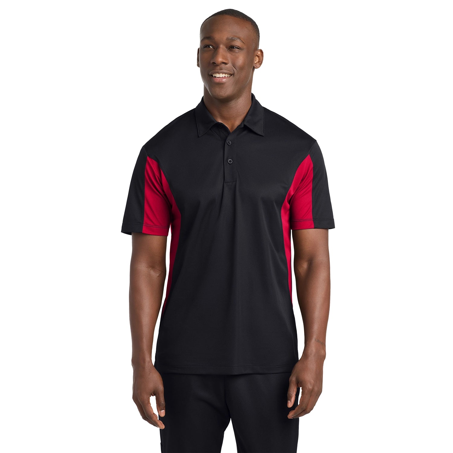 SportTek Side Blocked Micropique SportWick Polo