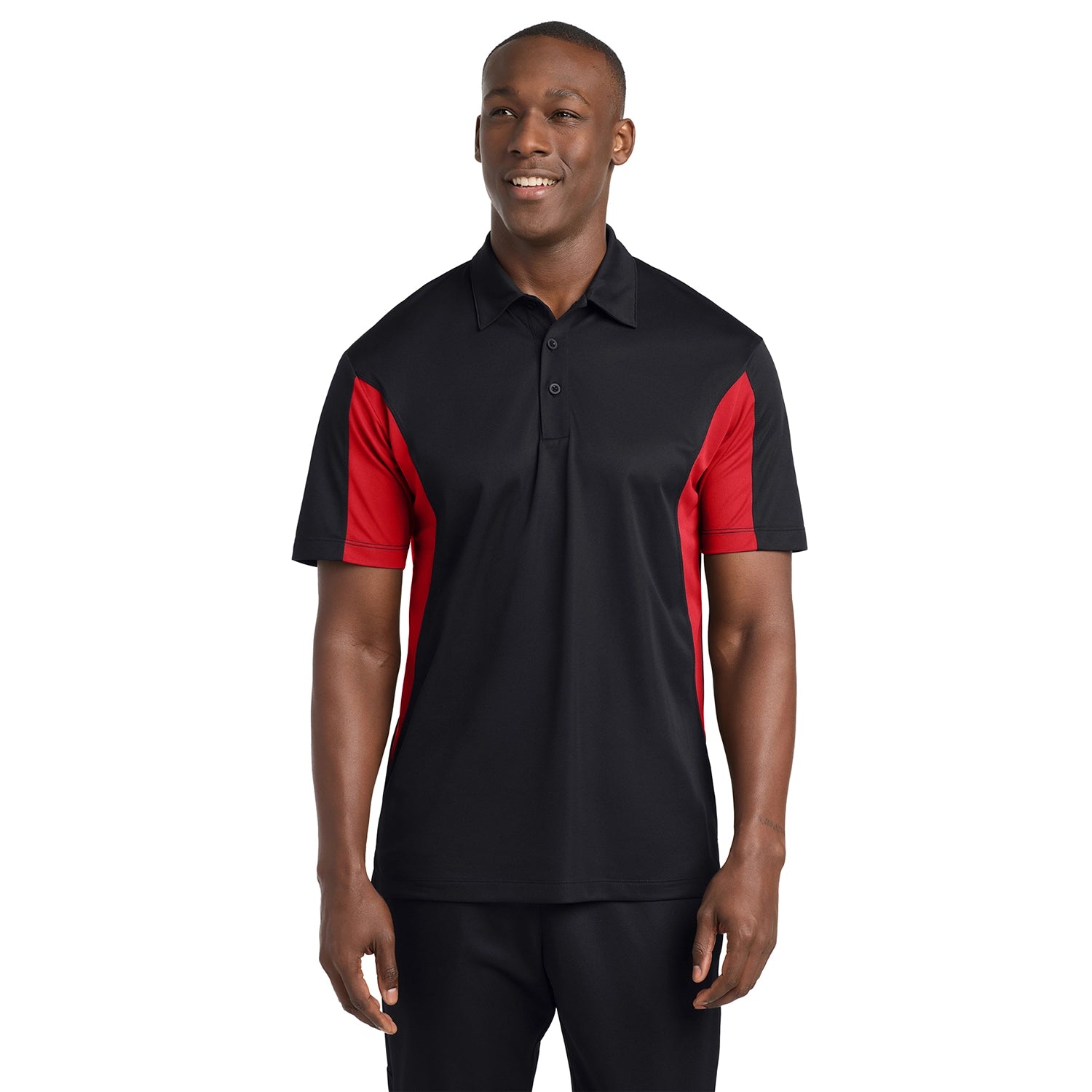 SportTek Side Blocked Micropique SportWick Polo