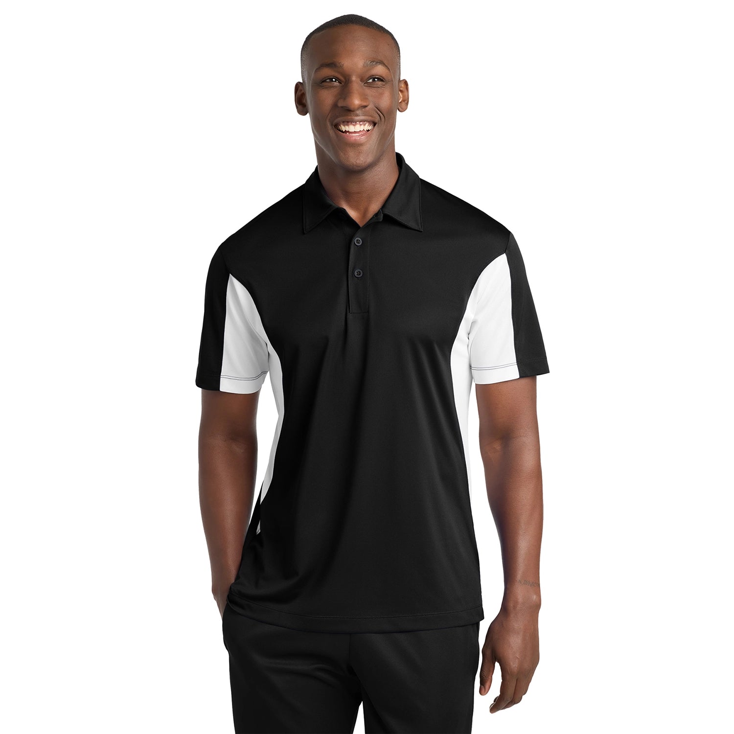 SportTek Side Blocked Micropique SportWick Polo