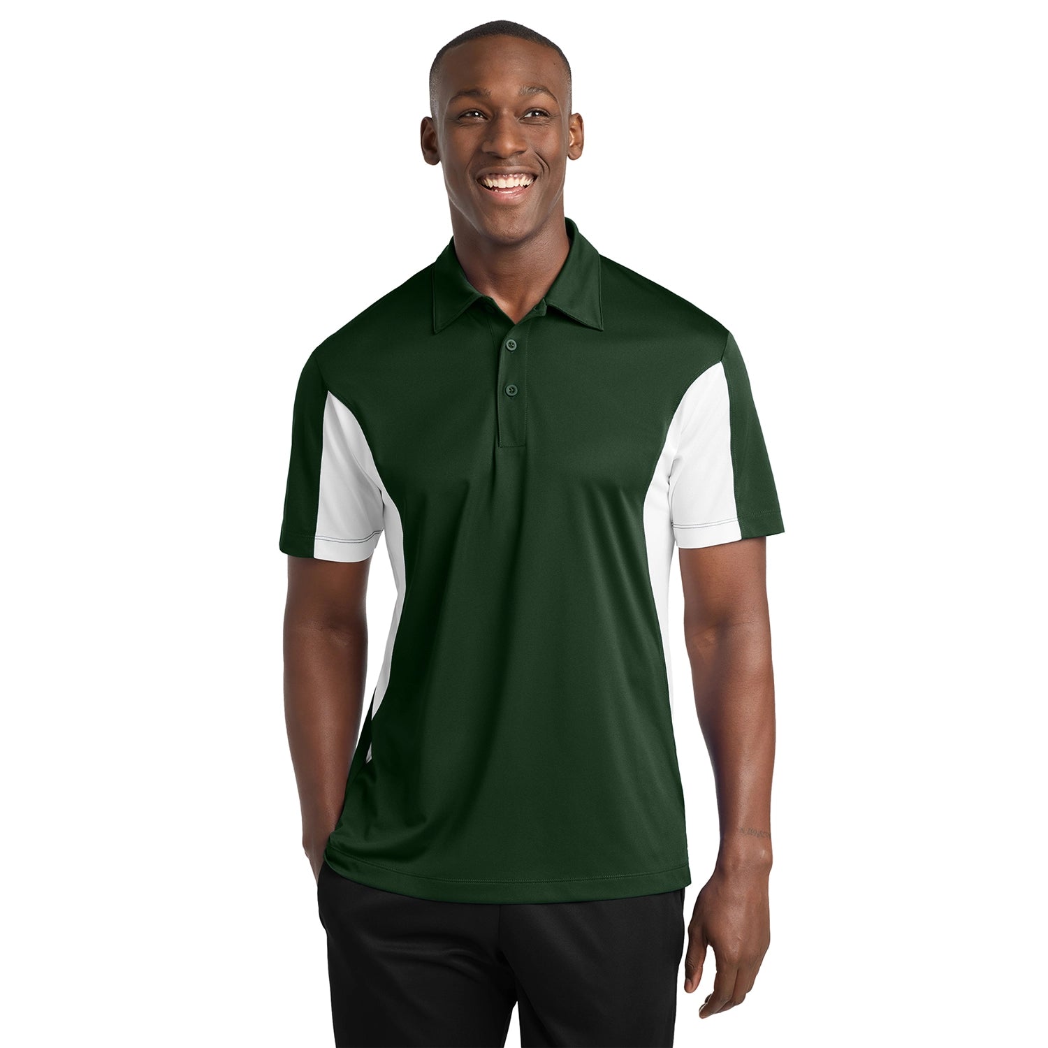 SportTek Side Blocked Micropique SportWick Polo