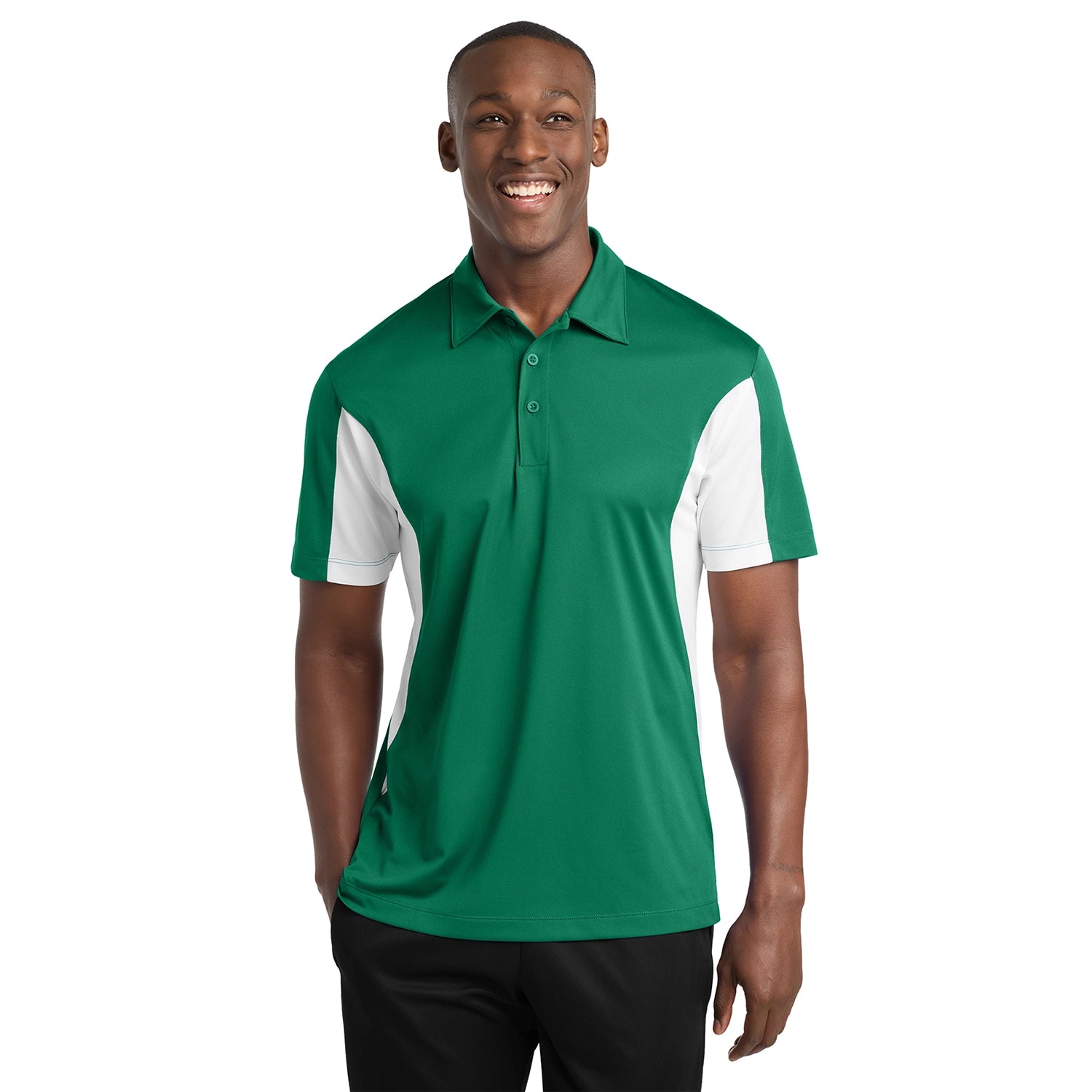SportTek Side Blocked Micropique SportWick Polo