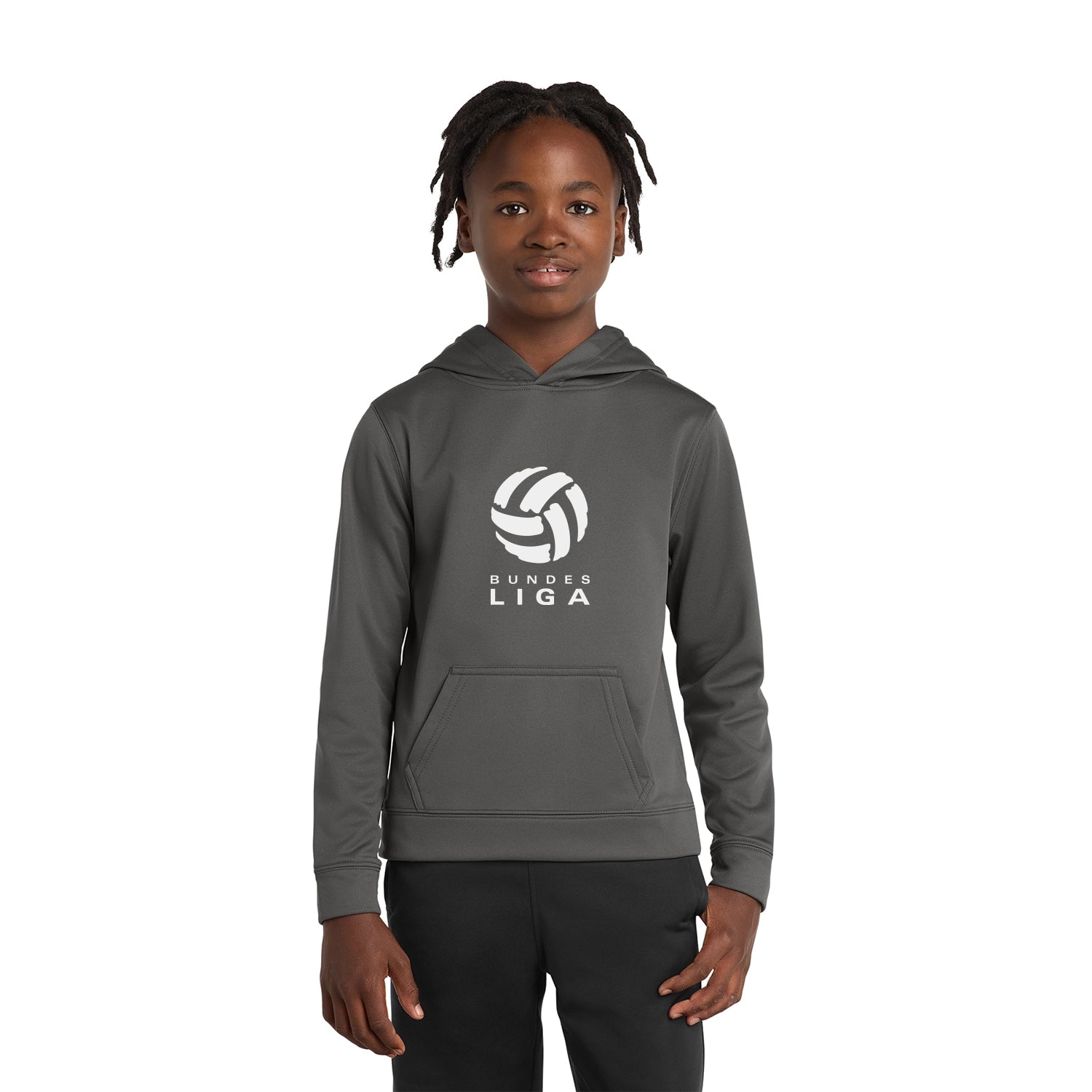 Port & Co Decorated Youth Performance Fleece Pullover Hooded Sweatshirt