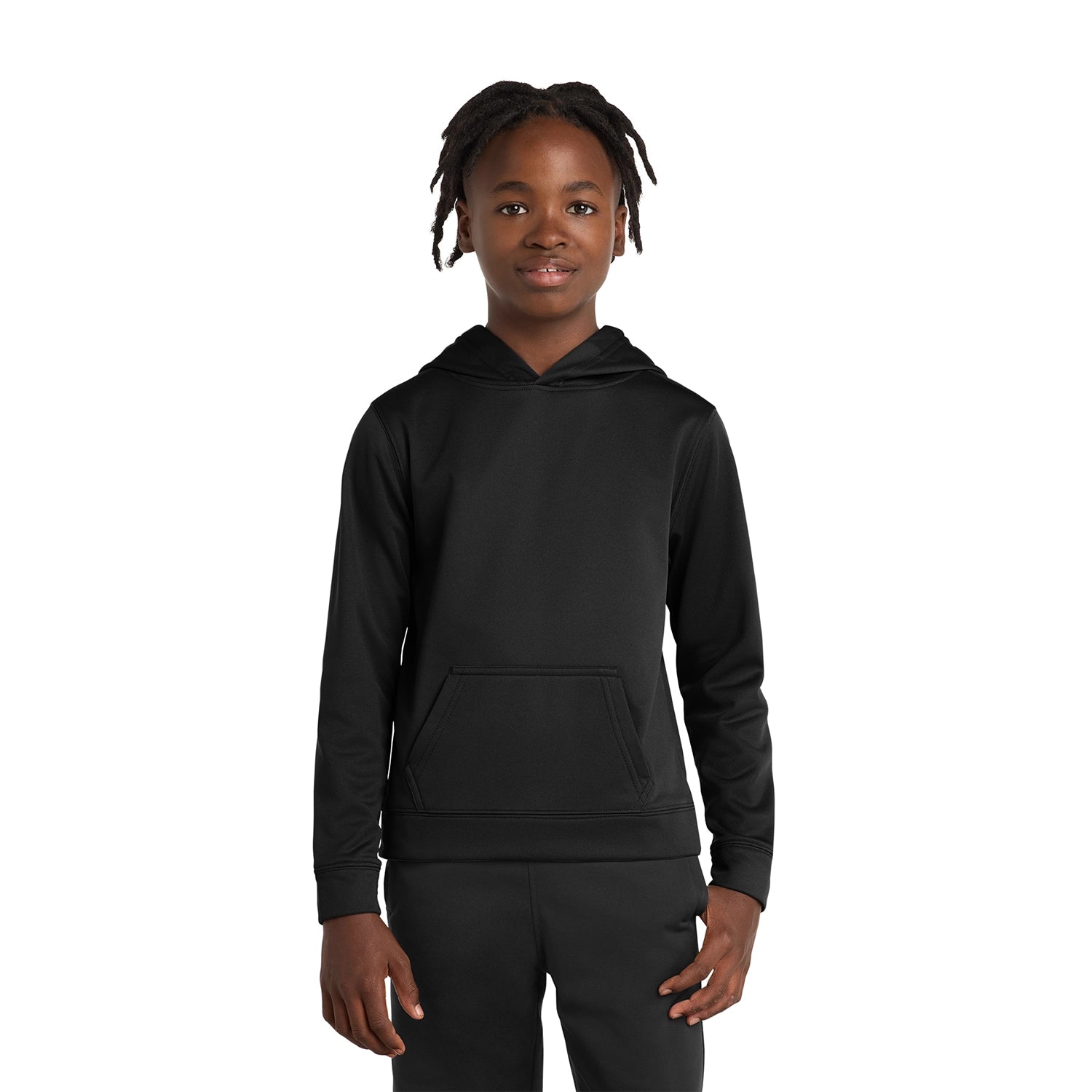 Port & Co Decorated Youth Performance Fleece Pullover Hooded Sweatshirt