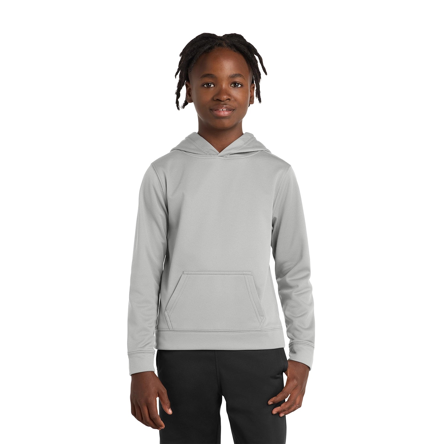 Port & Co Decorated Youth Performance Fleece Pullover Hooded Sweatshirt