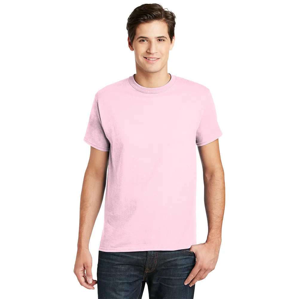 Hanes - Essential-T 100% Cotton T-Shirt Decorated - Pale Pink (PMS 7436C)