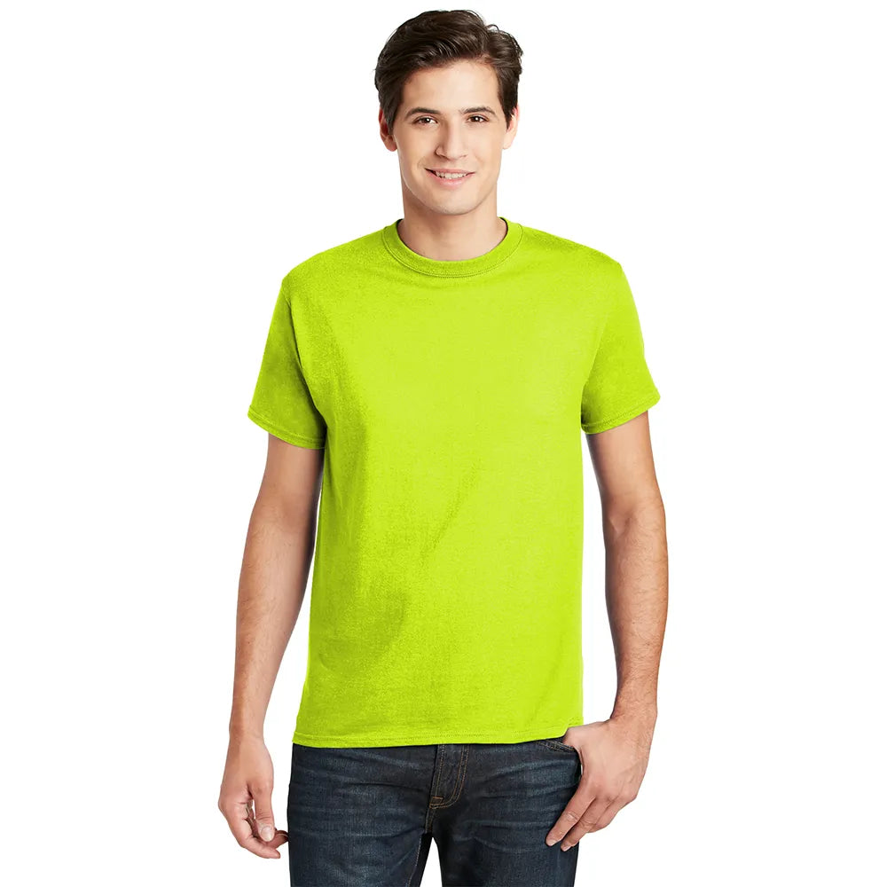 Hanes - Essential-T 100% Cotton T-Shirt Decorated - Safety Green (PMS 809C)