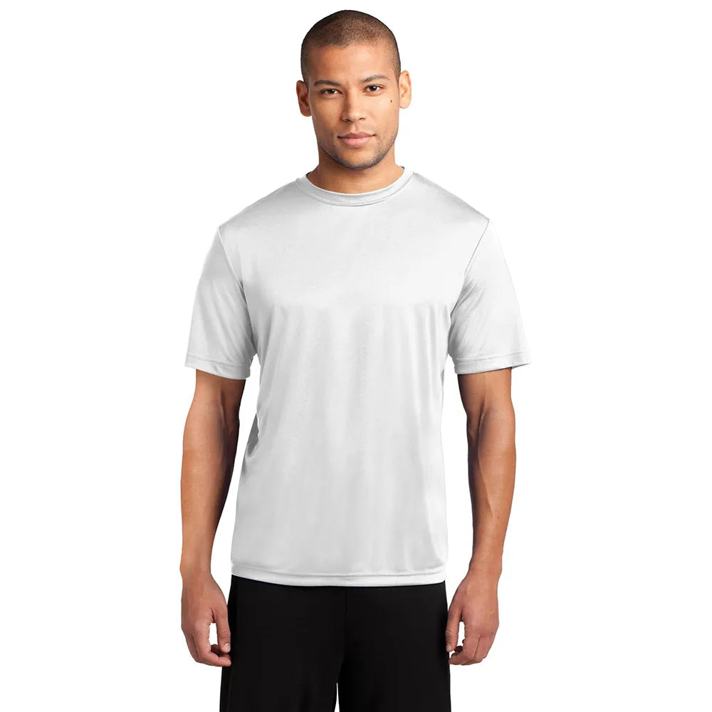 Port & Company Performance Tee Decorated - White