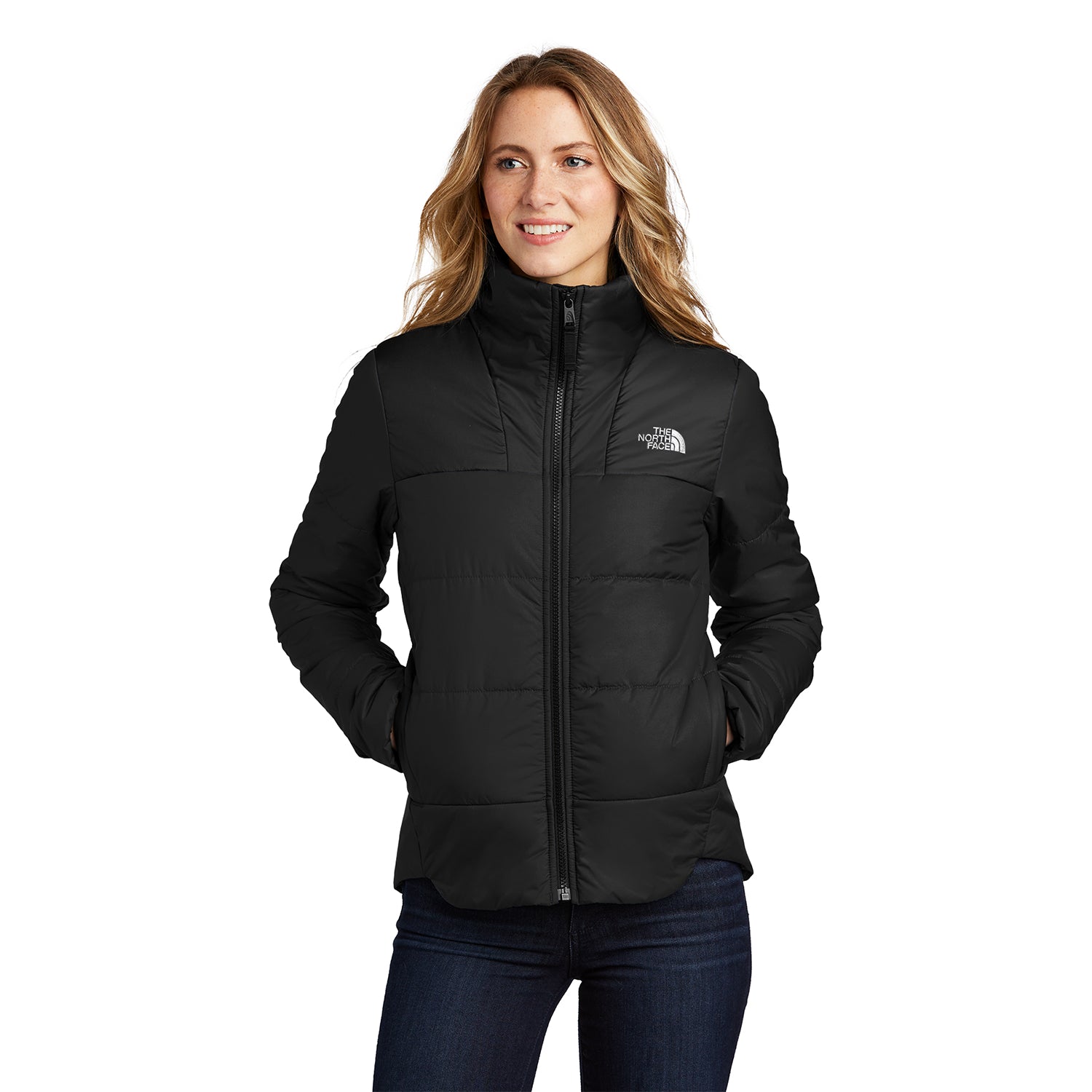 The North Face Women's Chest Logo Everyday Insulated Embroidered Jacket - TNF Black