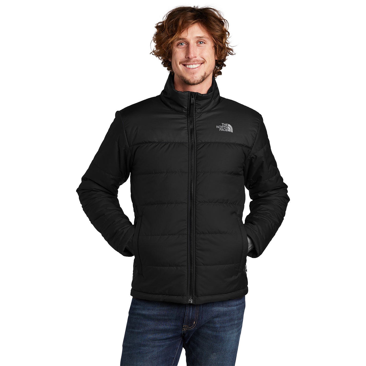 The North Face Chest Logo Everyday Insulated Embroidered Jacket - TNF Black