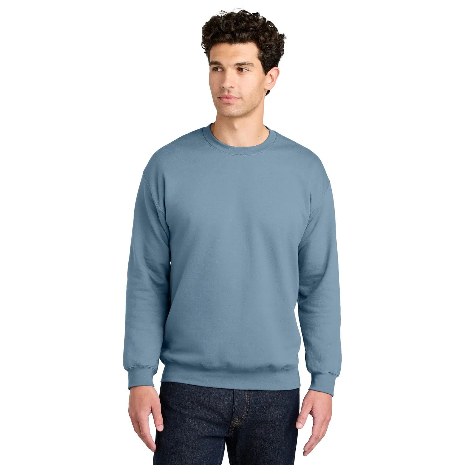 Gildan Softstyle Crewneck Sweatshirt Decorated - Stone Blue
