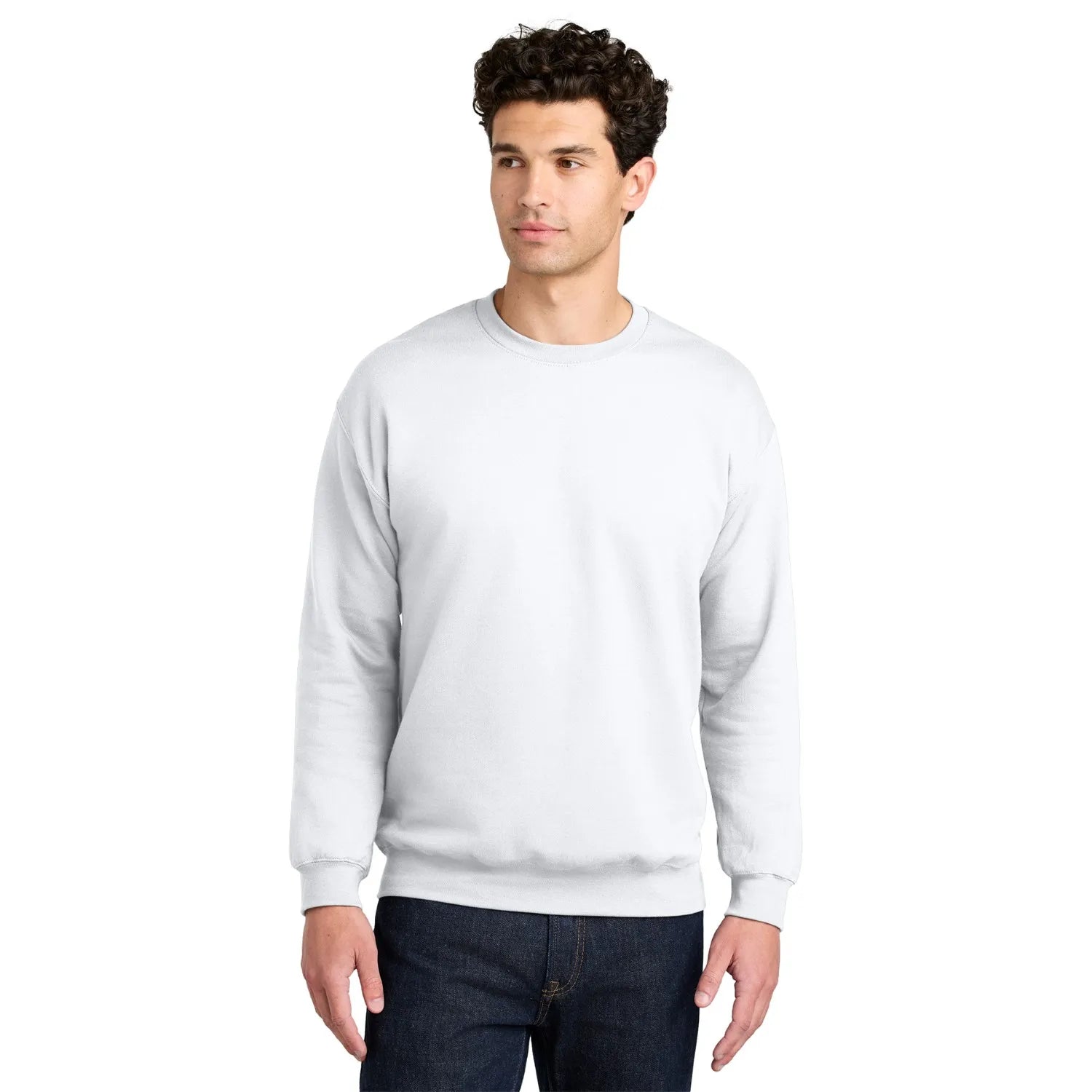 Gildan Softstyle Crewneck Sweatshirt Decorated - White