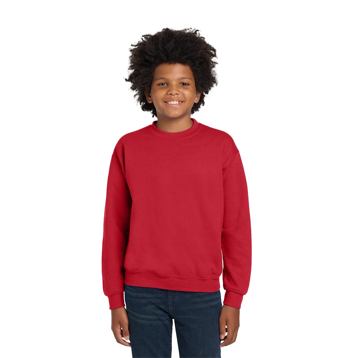 Gildan Gildan - Youth Heavy Blend Crewneck Sweatshirt - Red (PMS 199C)