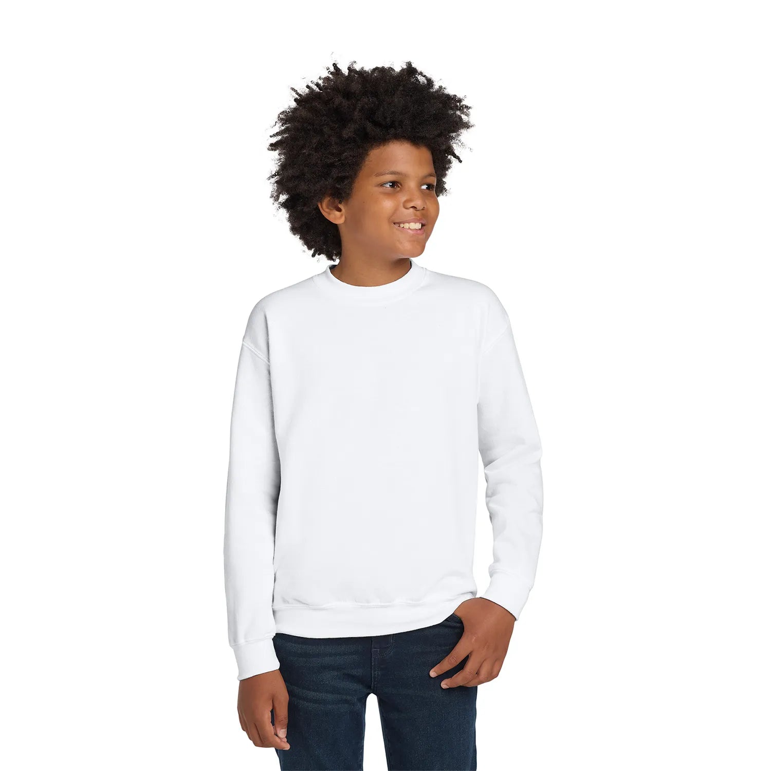 Gildan Gildan - Youth Heavy Blend Crewneck Sweatshirt - White