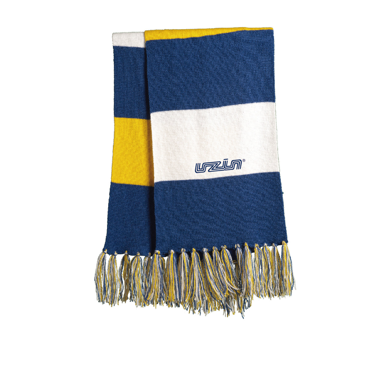 Sport-Tek Spectator Embroidered Scarf - True Royal Blue/White
