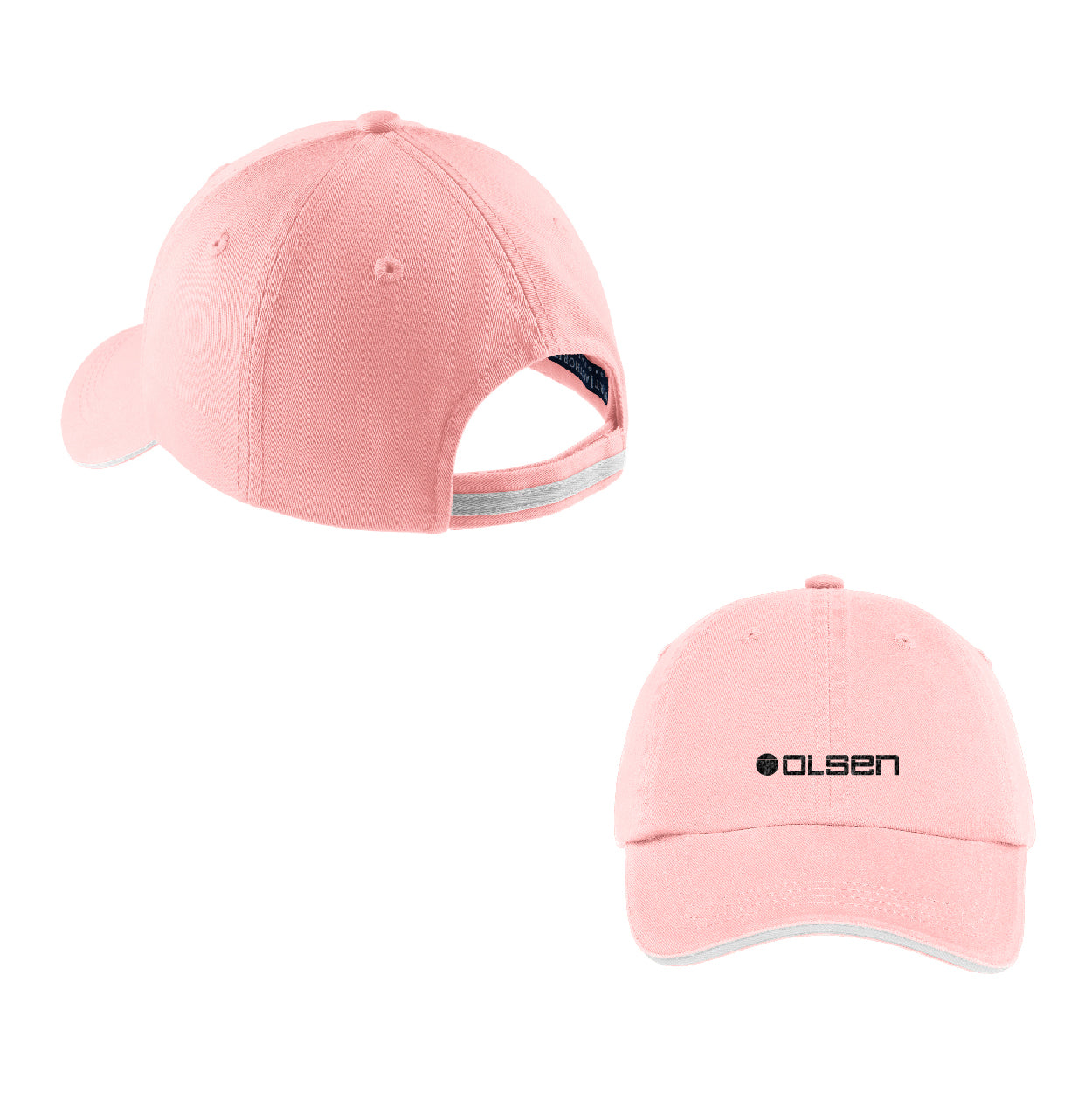 Port Authority Sandwich Bill Embroidered Cap with Striped Closure