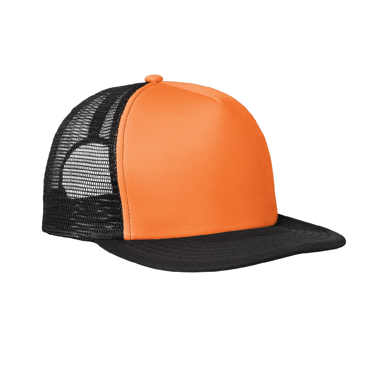 District Flat Bill Snapback Trucker Embroidered Cap