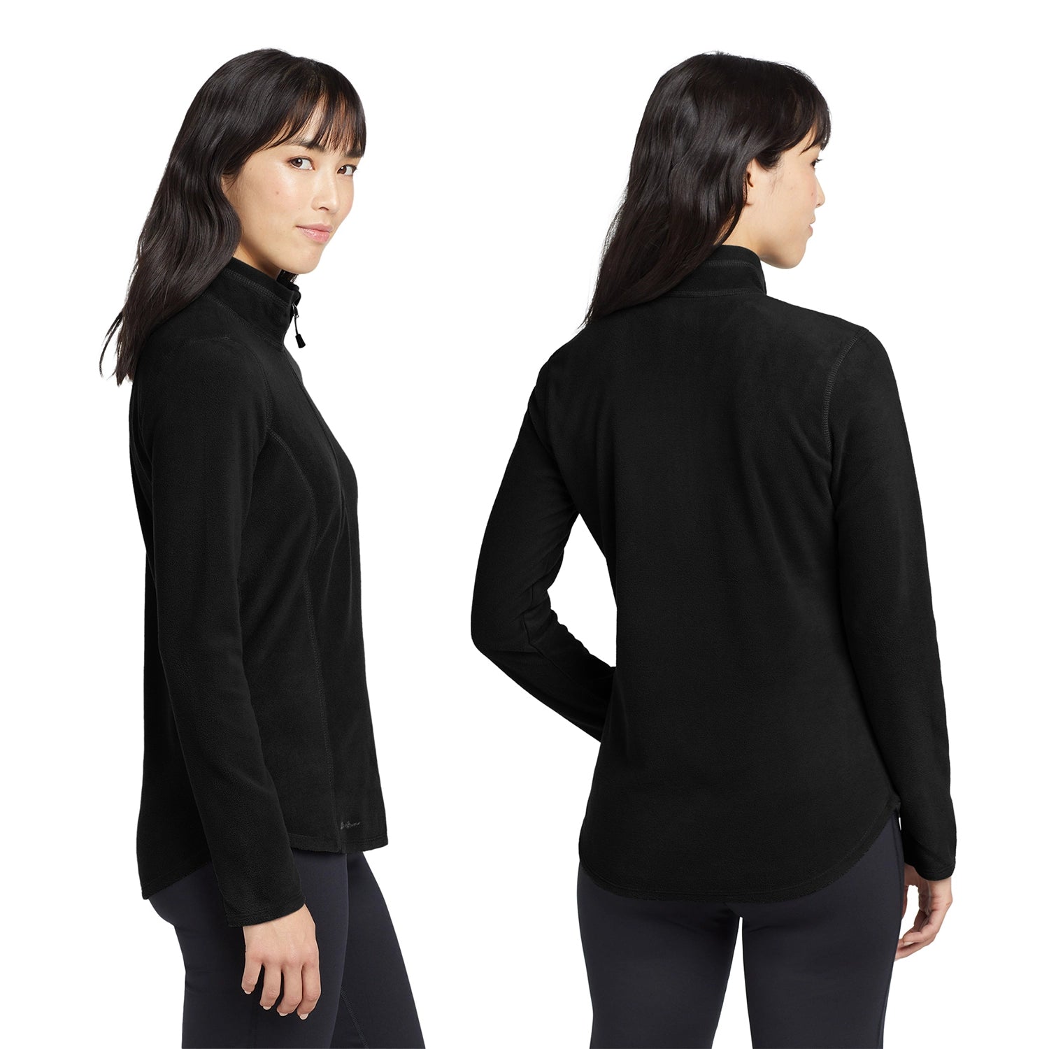 Eddie Bauer Women's 1/2Zip Microfleece Embroidered Jacket