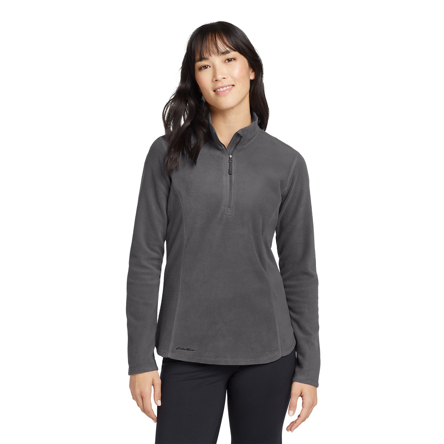 Eddie Bauer Women's 1/2Zip Microfleece Embroidered Jacket