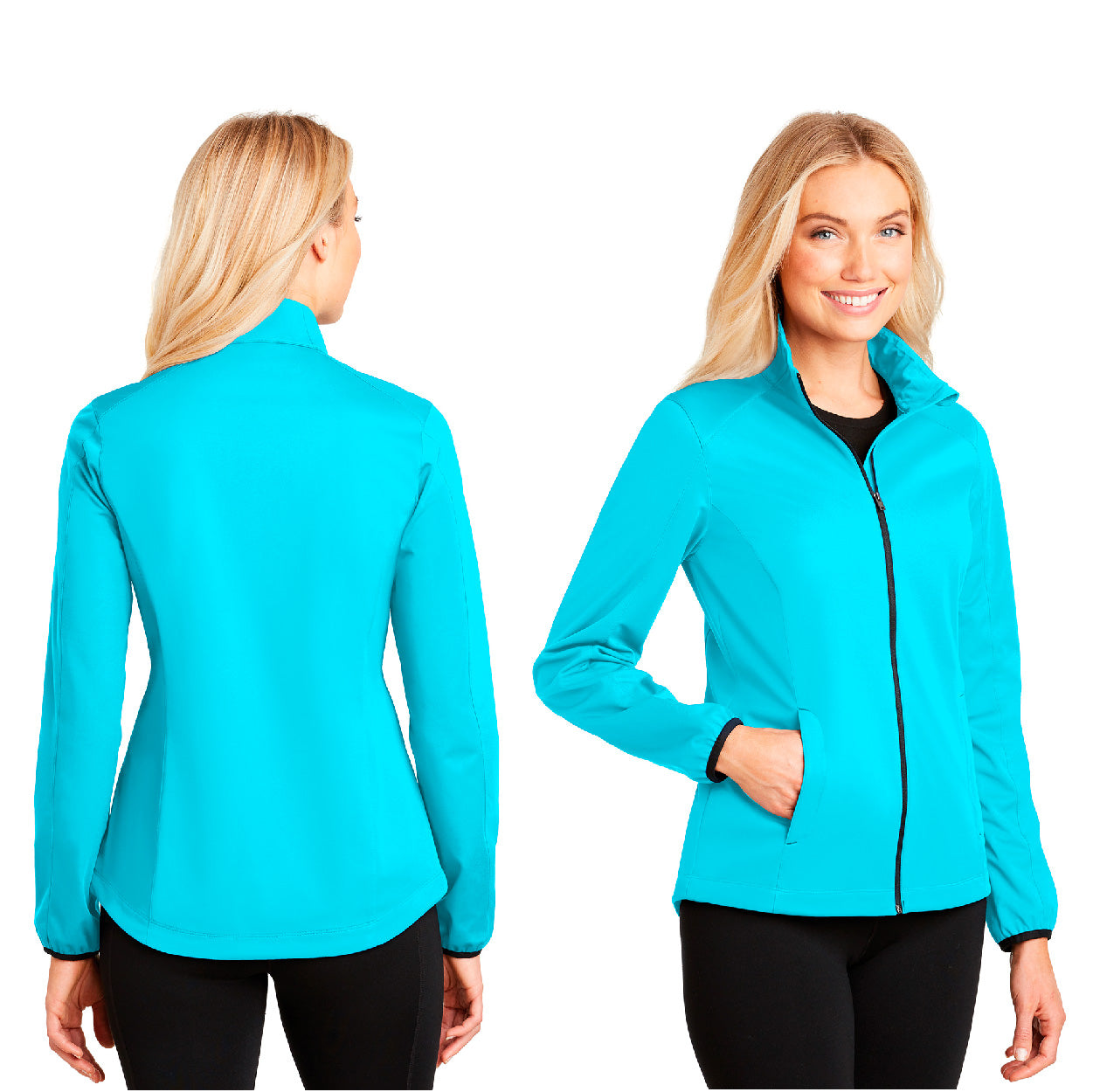 Port Authority Women's Active Soft Shell Embroidered Jacket - Dress Blue Navy (PMS 533C)