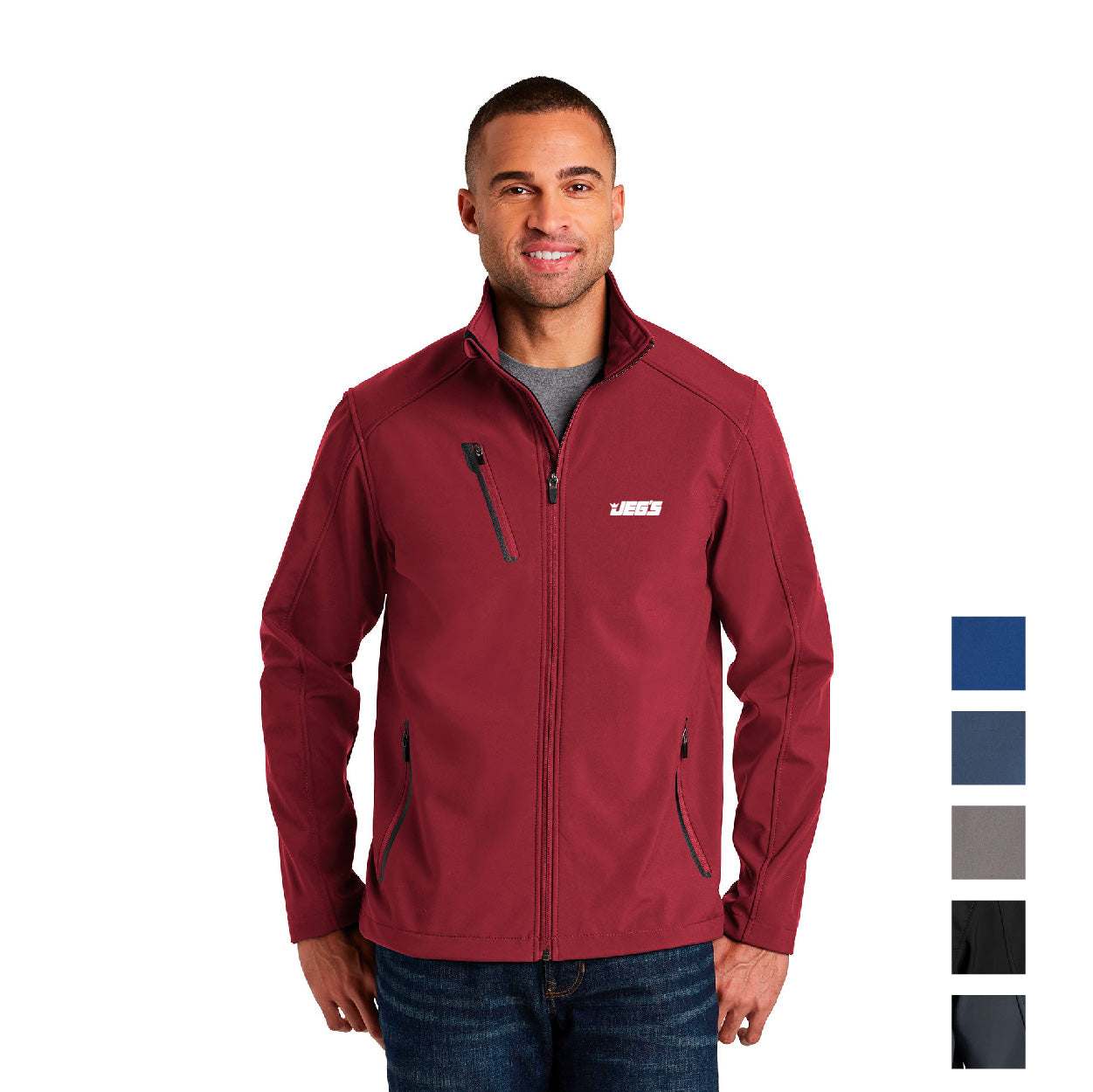 Port Authority Welded Soft Shell Embroidered Jacket - Battleship Grey (PMS 7540 C)