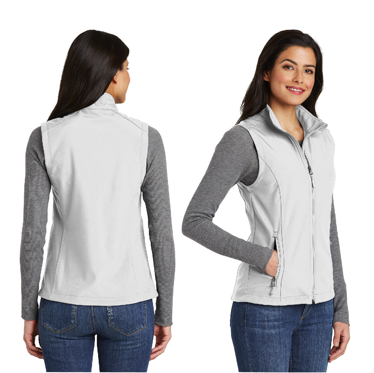 Port Authority Women's Core Soft Shell Embroidered Vest - Black (PMS BLACK C)