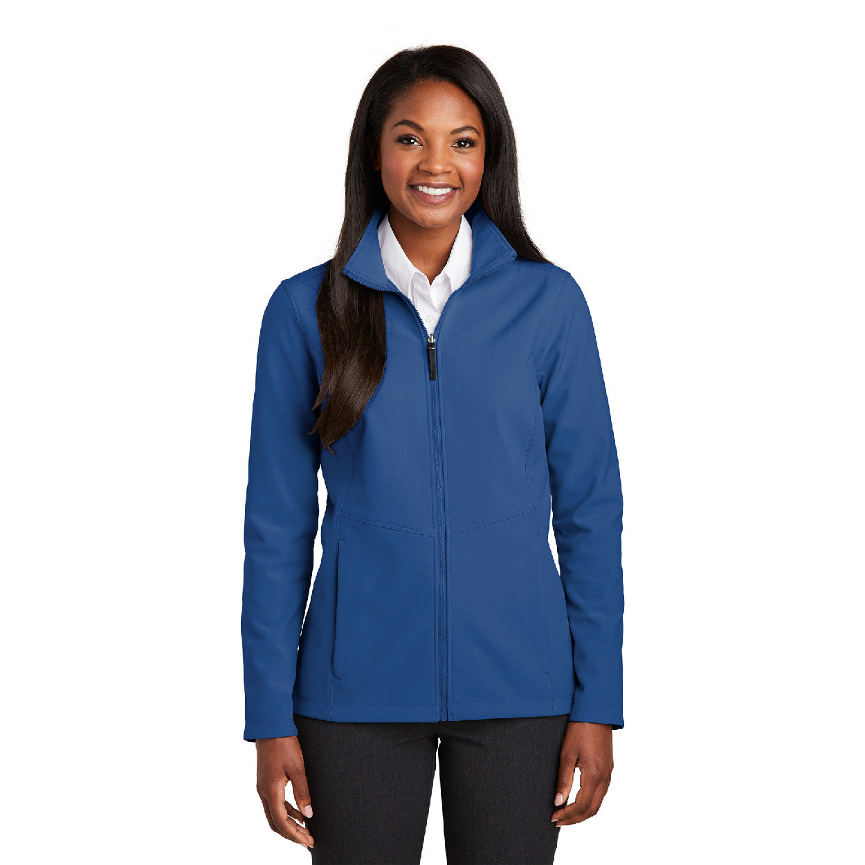 Port Authority Women's Collective Soft Shell Embroidered Jacket - Gusty Grey (PMS COOL GRAY 8C)
