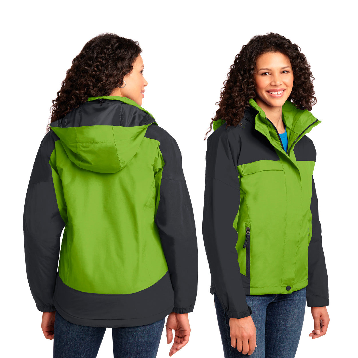 Port Authority Women's Nootka Embroidered Jacket - Regatta Blue/Navy Blue (PMS 2380C)