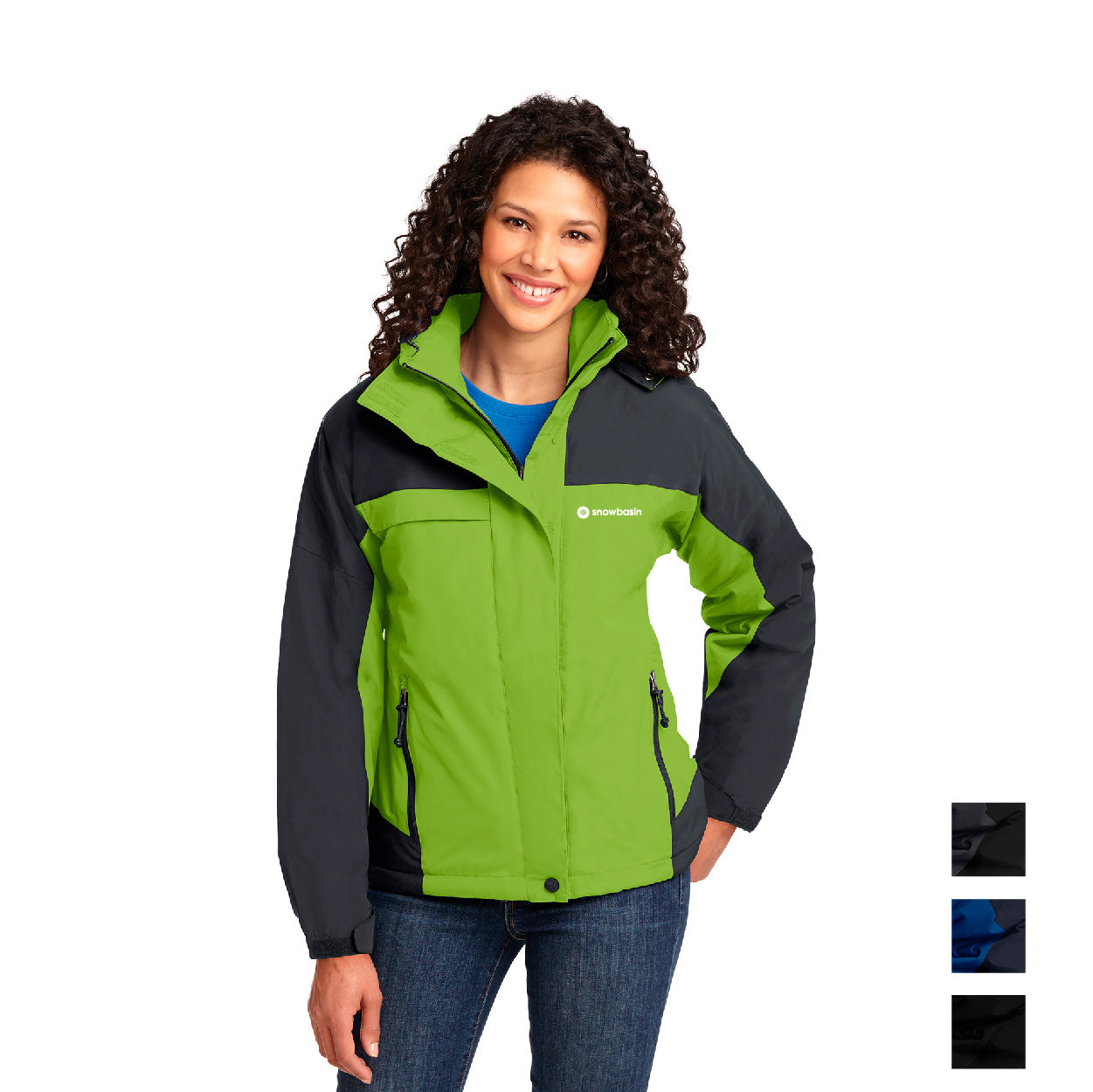 Port Authority Women's Nootka Embroidered Jacket - Black/Black (PMS BLACK C)