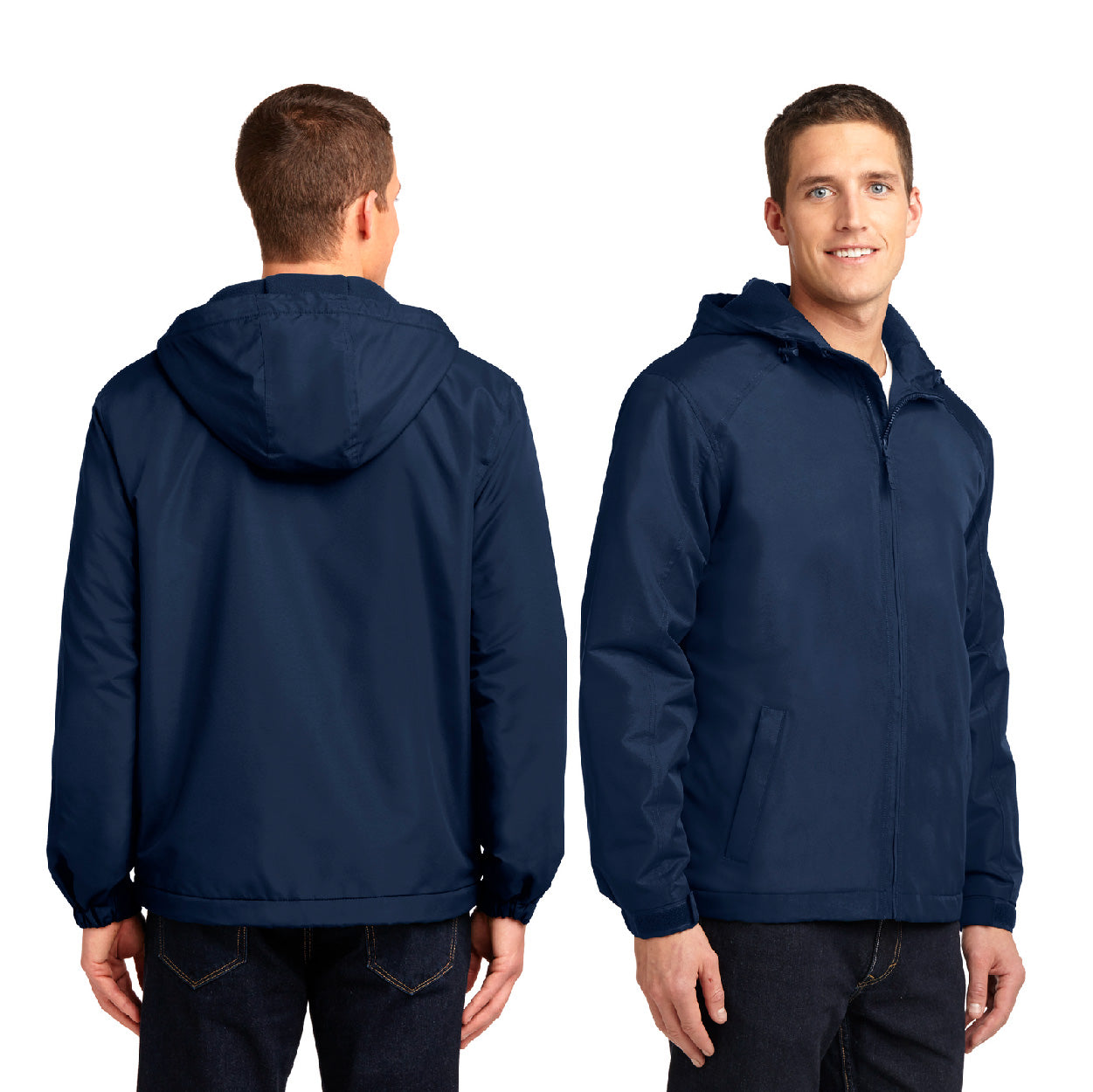 Port Authority Hooded Charger Embroidered Jacket - True Black (PMS BLACK C)