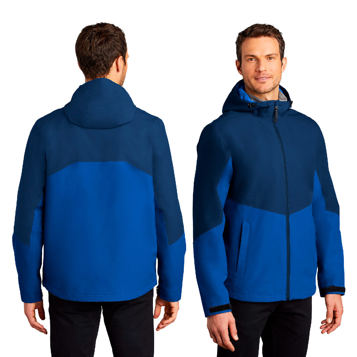 Port Authority Tech Rain Embroidered Jacket - Estate Blue/Cobalt Blue (PMS 2767C)