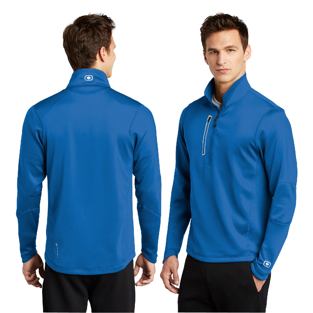 OGIO Fulcrum Embroidered 1/4-Zip - Electric Blue (PMS 2145C)