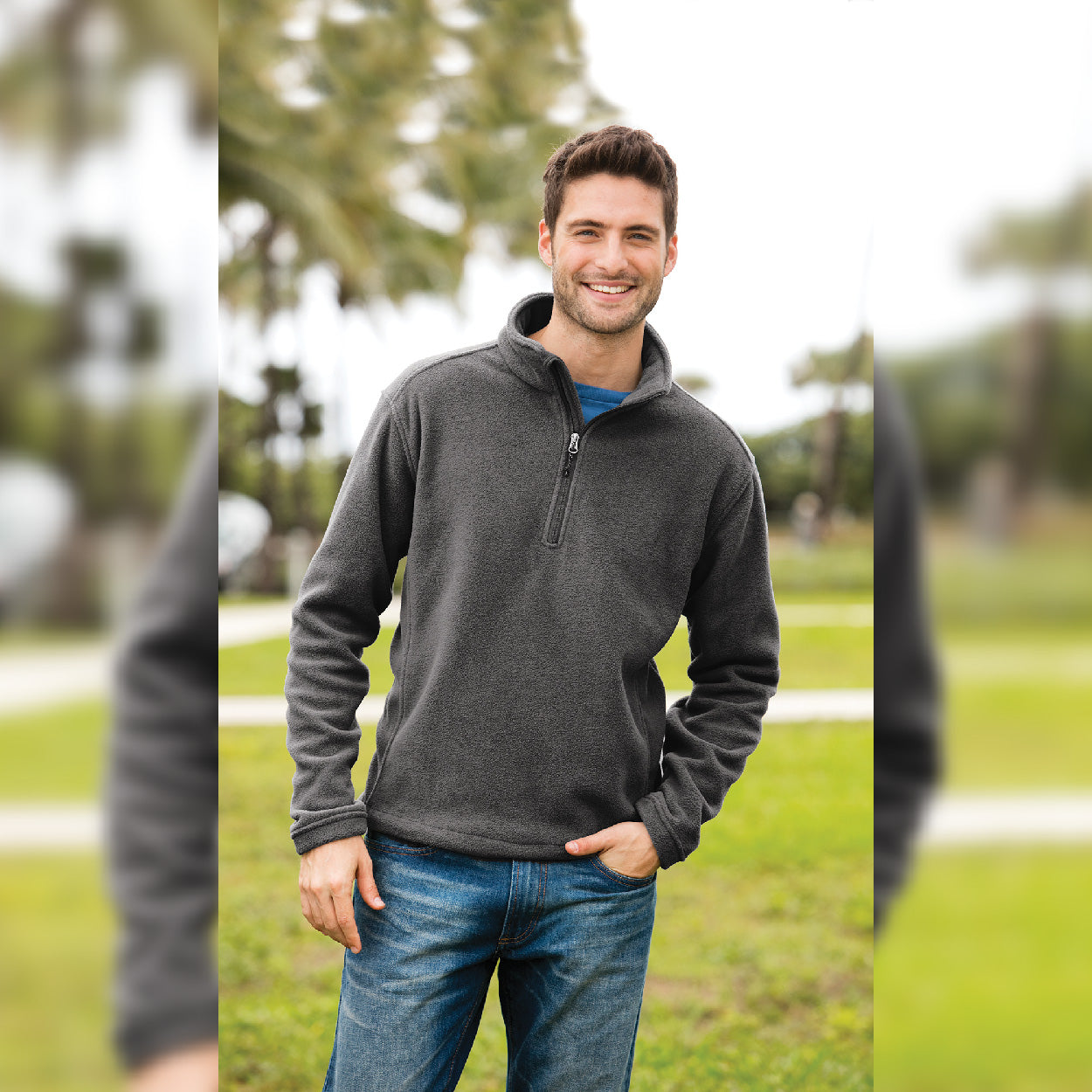 Port Authority Value Fleece Embroidered 1/4-Zip Pullover - True Navy Blue (PMS 5255C)