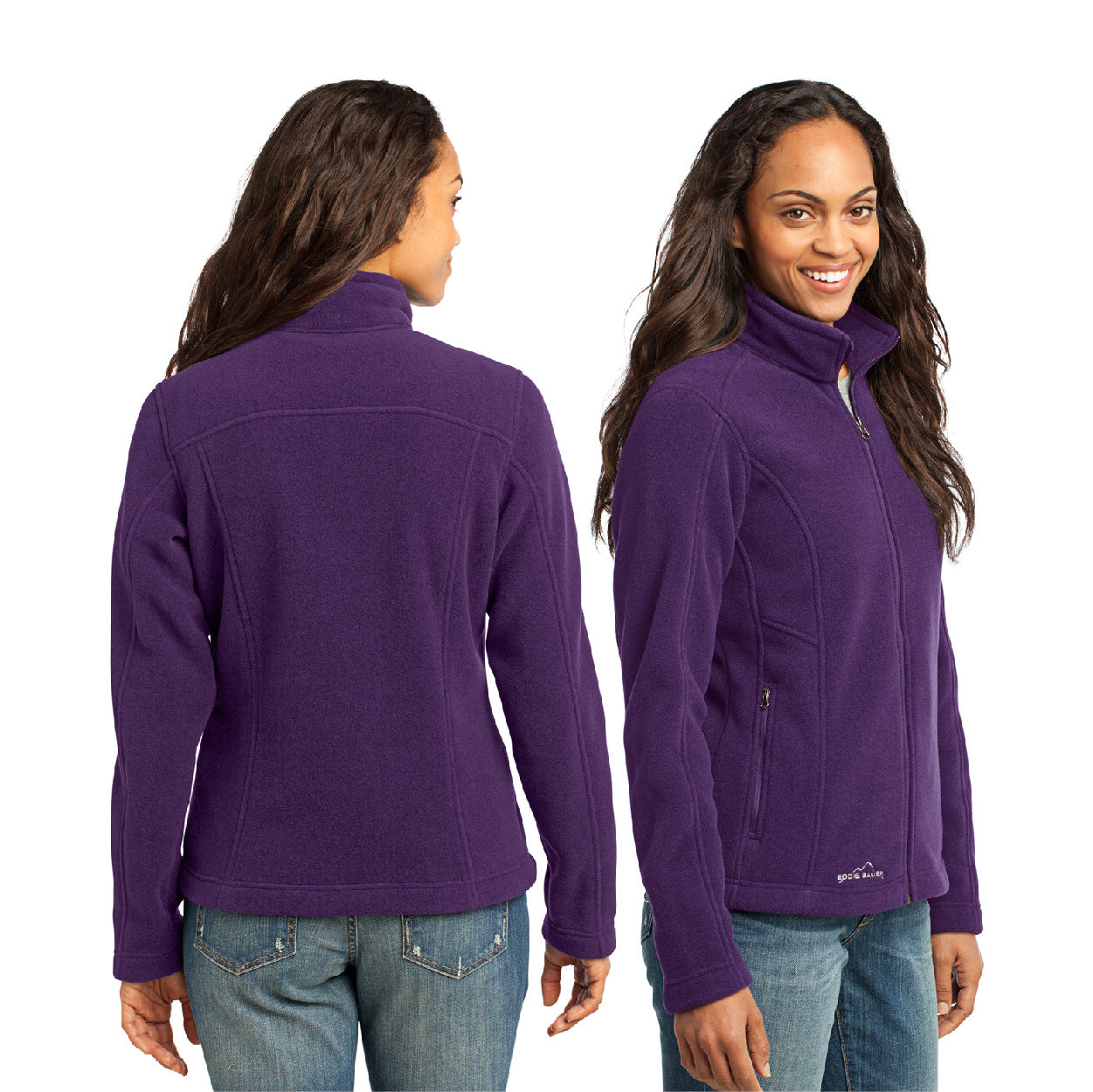 Eddie Bauer Women's Full-Zip Fleece Embroidered Jacket