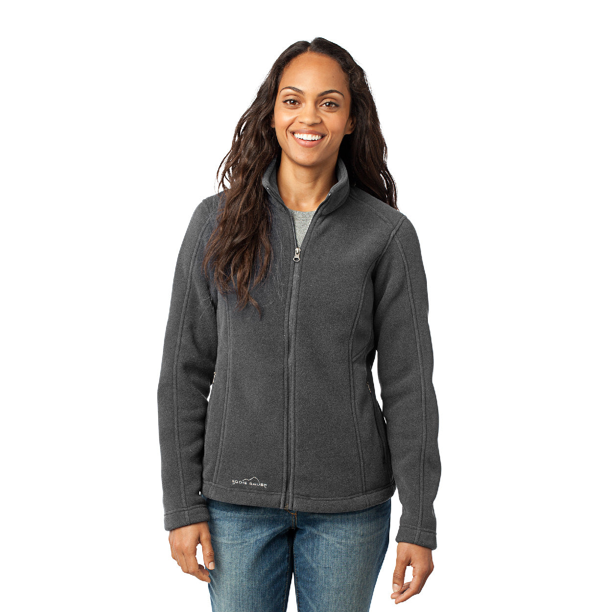 Eddie Bauer Women's Full-Zip Fleece Embroidered Jacket