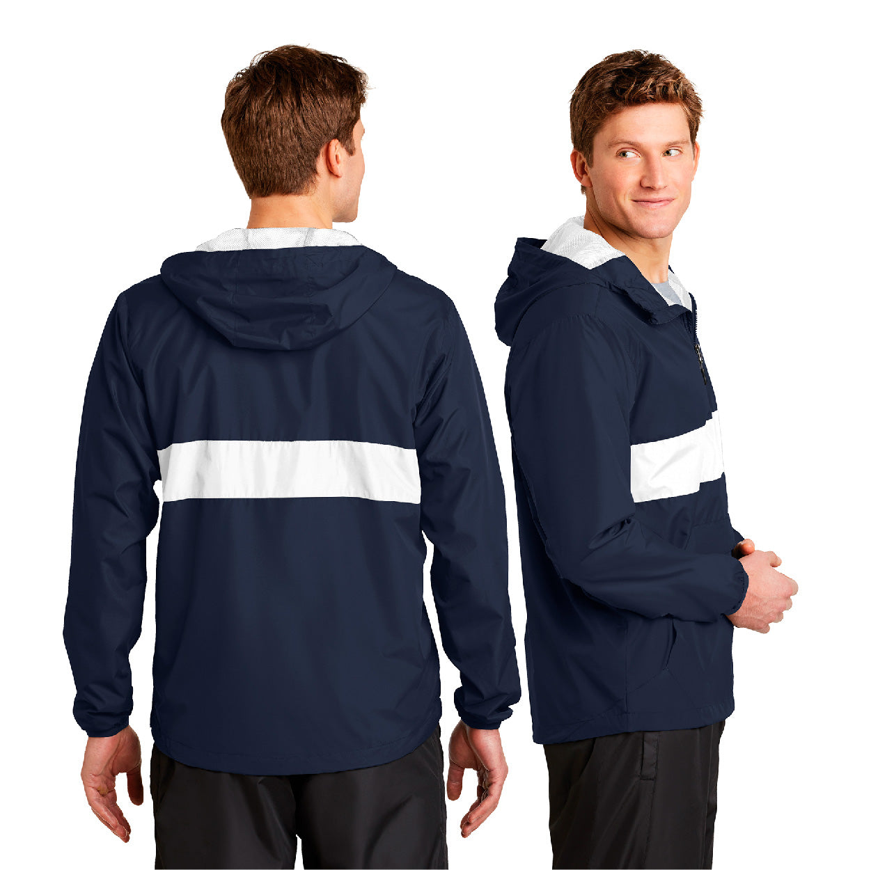 Sport-Tek Zipped Pocket Anorak Embroidered