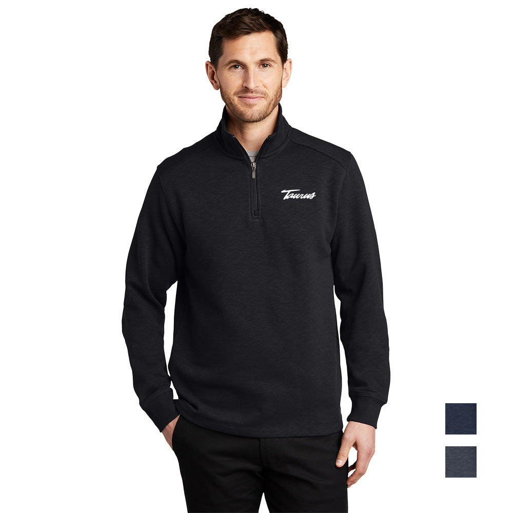 Port Authority Slub Fleece Embroidered 1/4-Zip Pullover