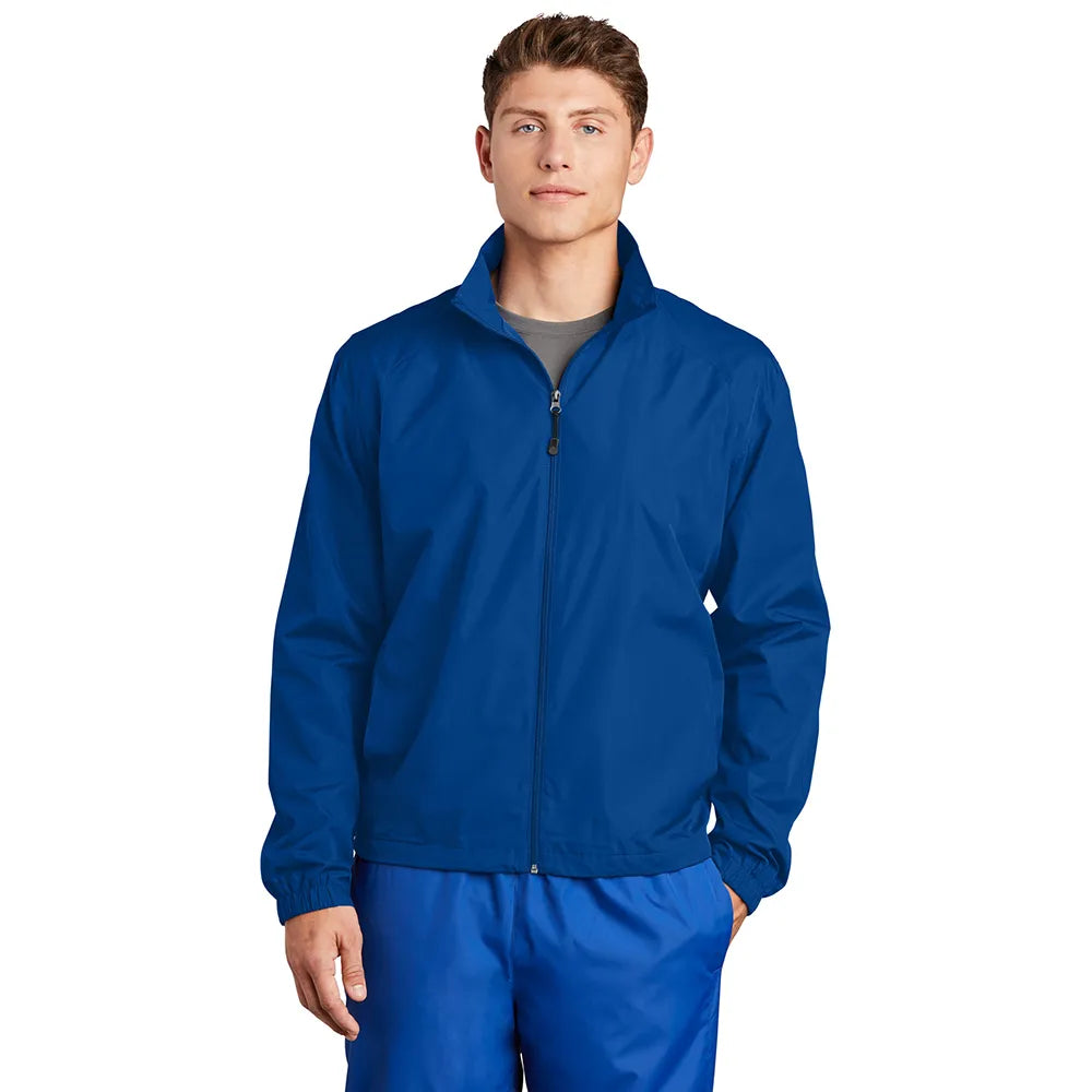 sport-tek-full-zip-wind-embroidered-jacket - True Royal Blue