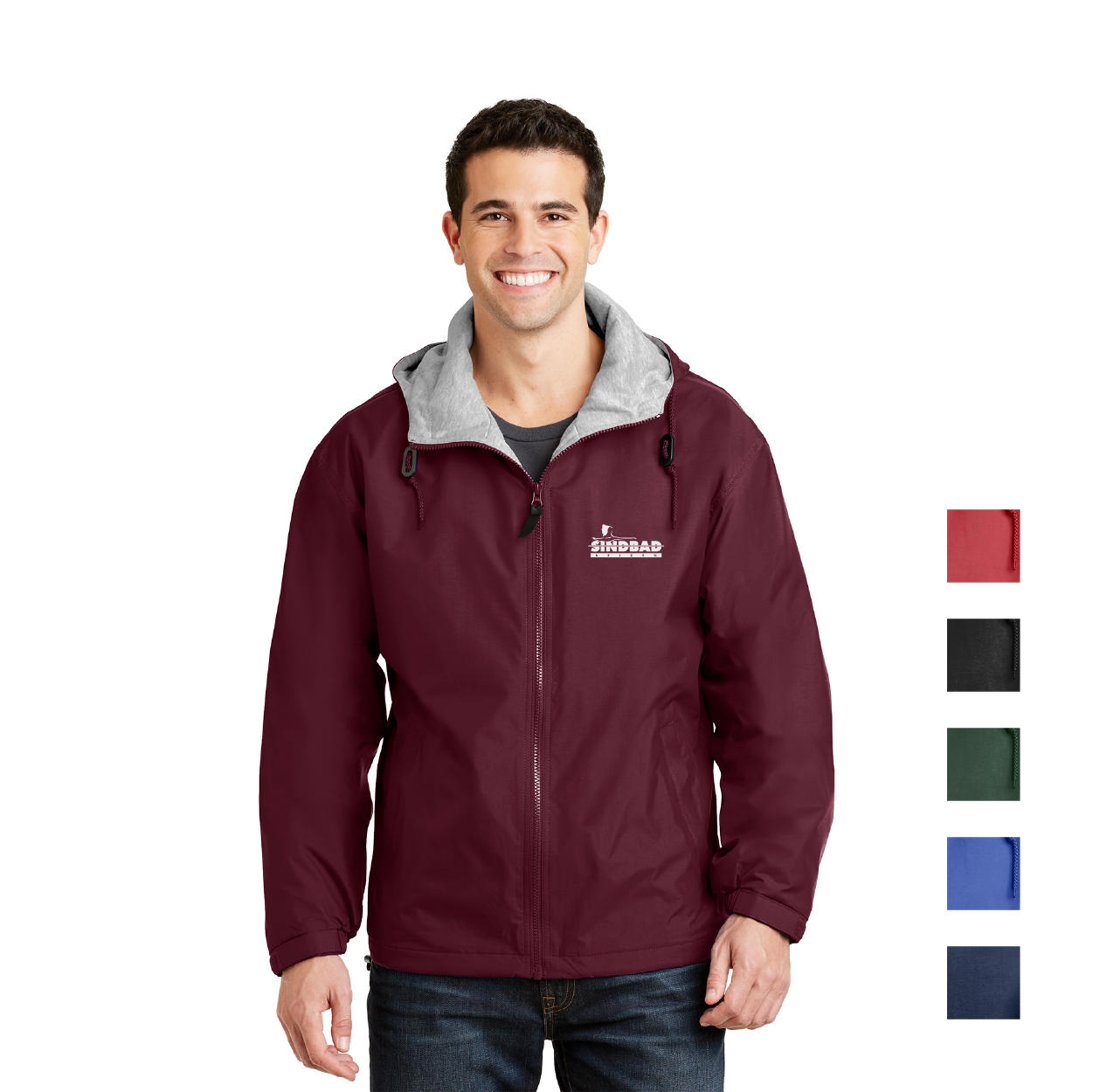 Port Authority Team Embroidered Jacket - Black/Light Oxford Grey