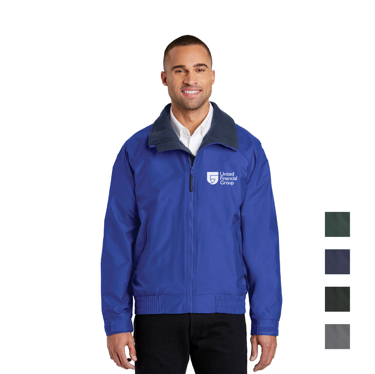 Port Authority Competitor Embroidered Jacket - Deep Smoke Grey/Black