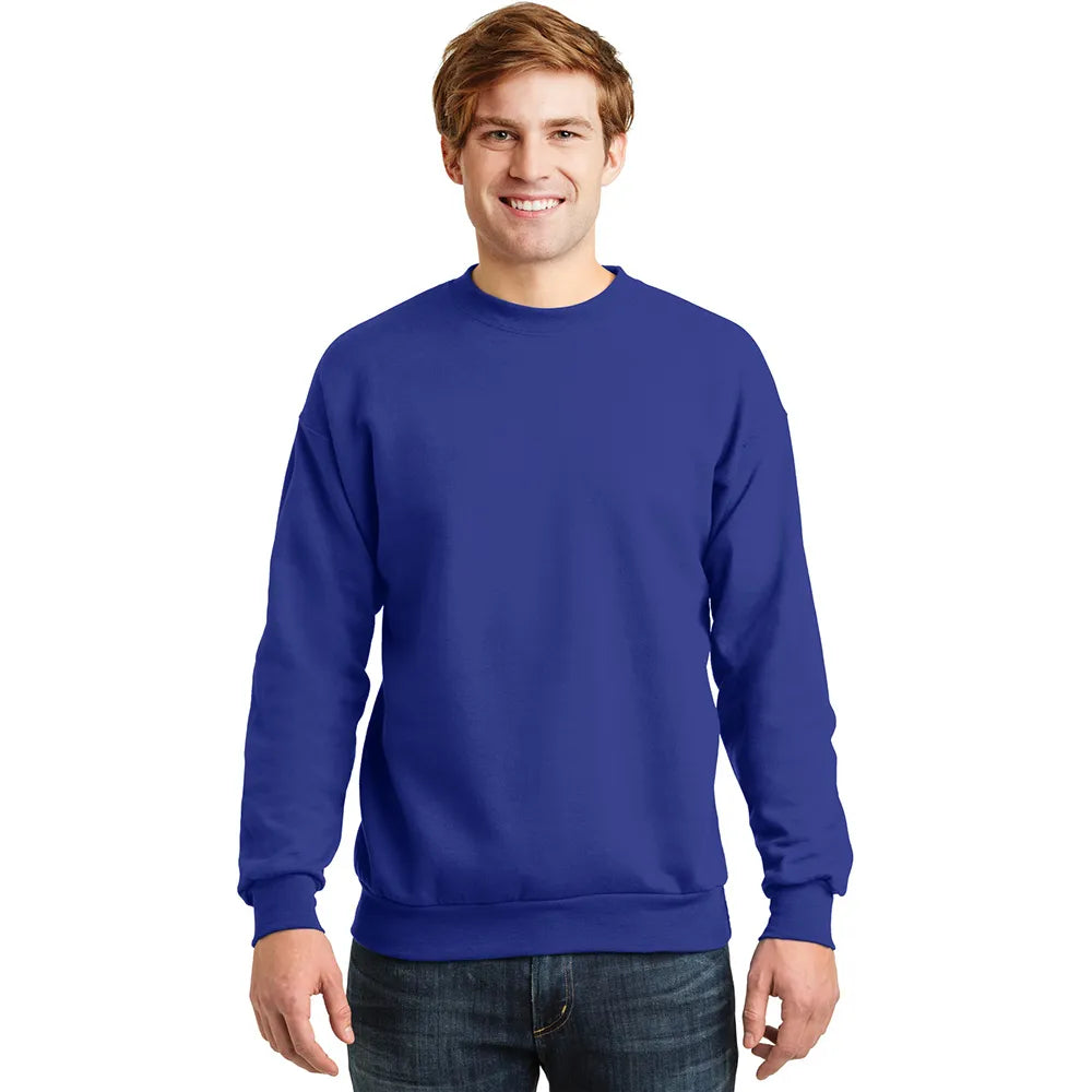 Hanes - EcoSmart Crewneck Sweatshirt Decorated - Deep Royal Blue (PMS 662C)