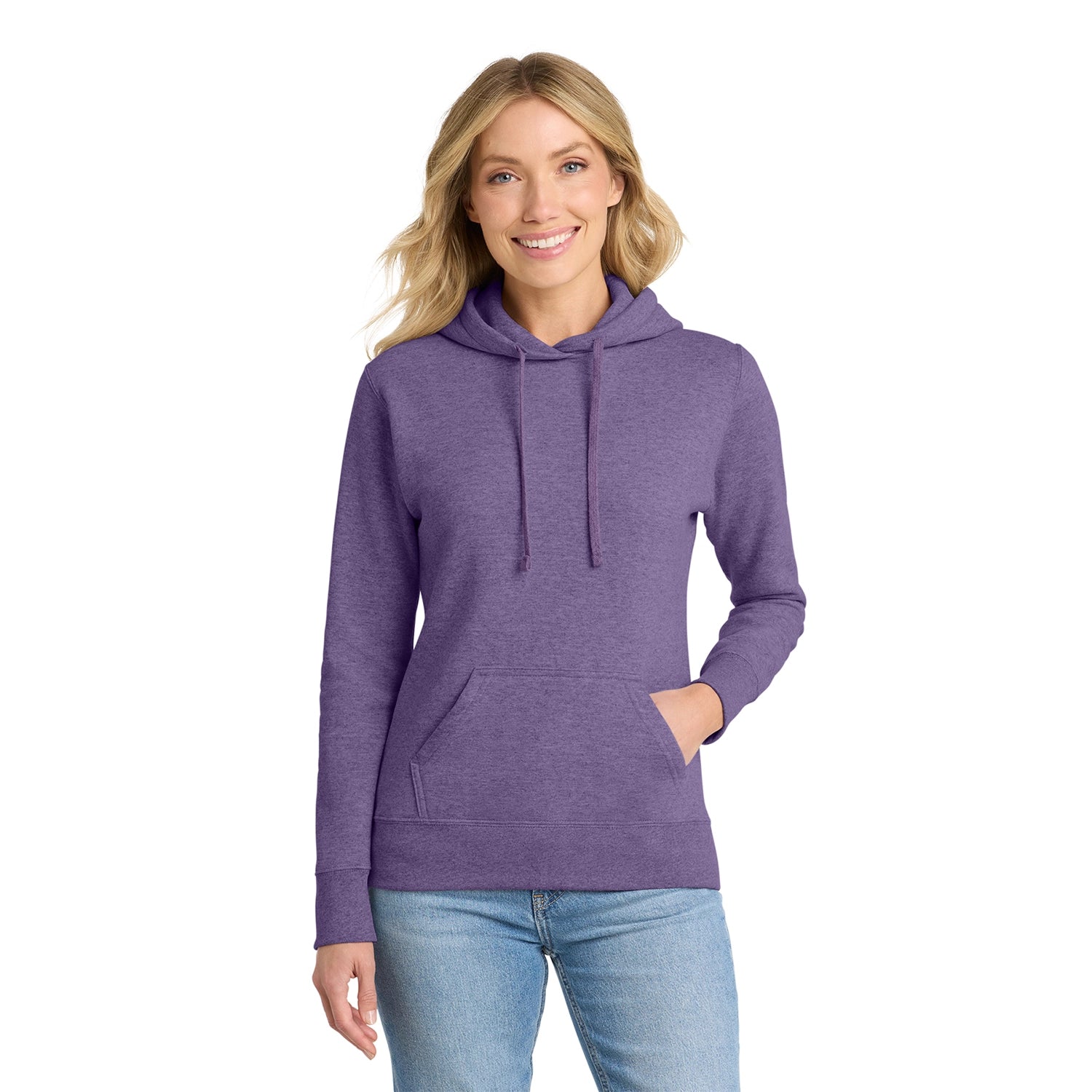 Port & Co Decorated Women's Core Fleece Pullover Hooded Sweatshirt