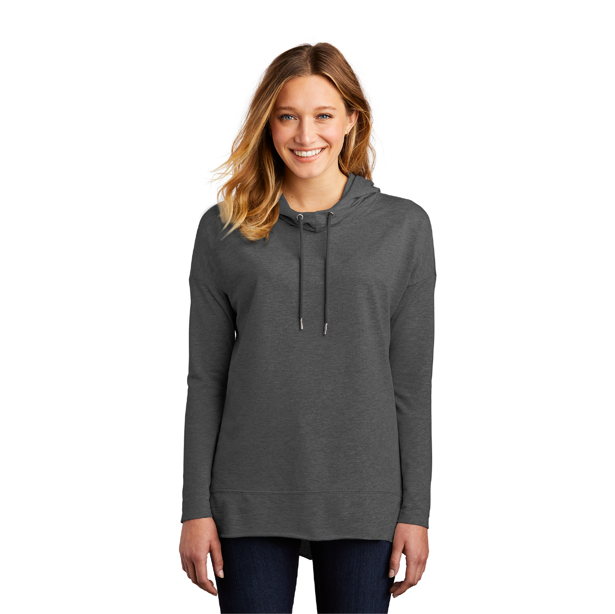 District Women’s Featherweight French Terry Hoodie Decorated - Nostalgia Rose Pink Heather