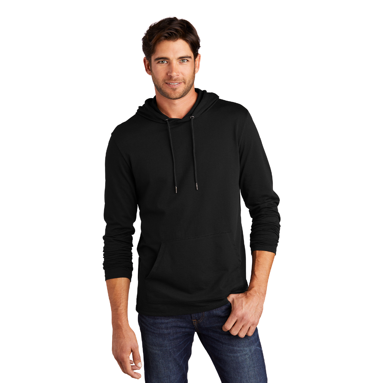 District Featherweight French Terry Hoodie Decorated - Gardenia Pink