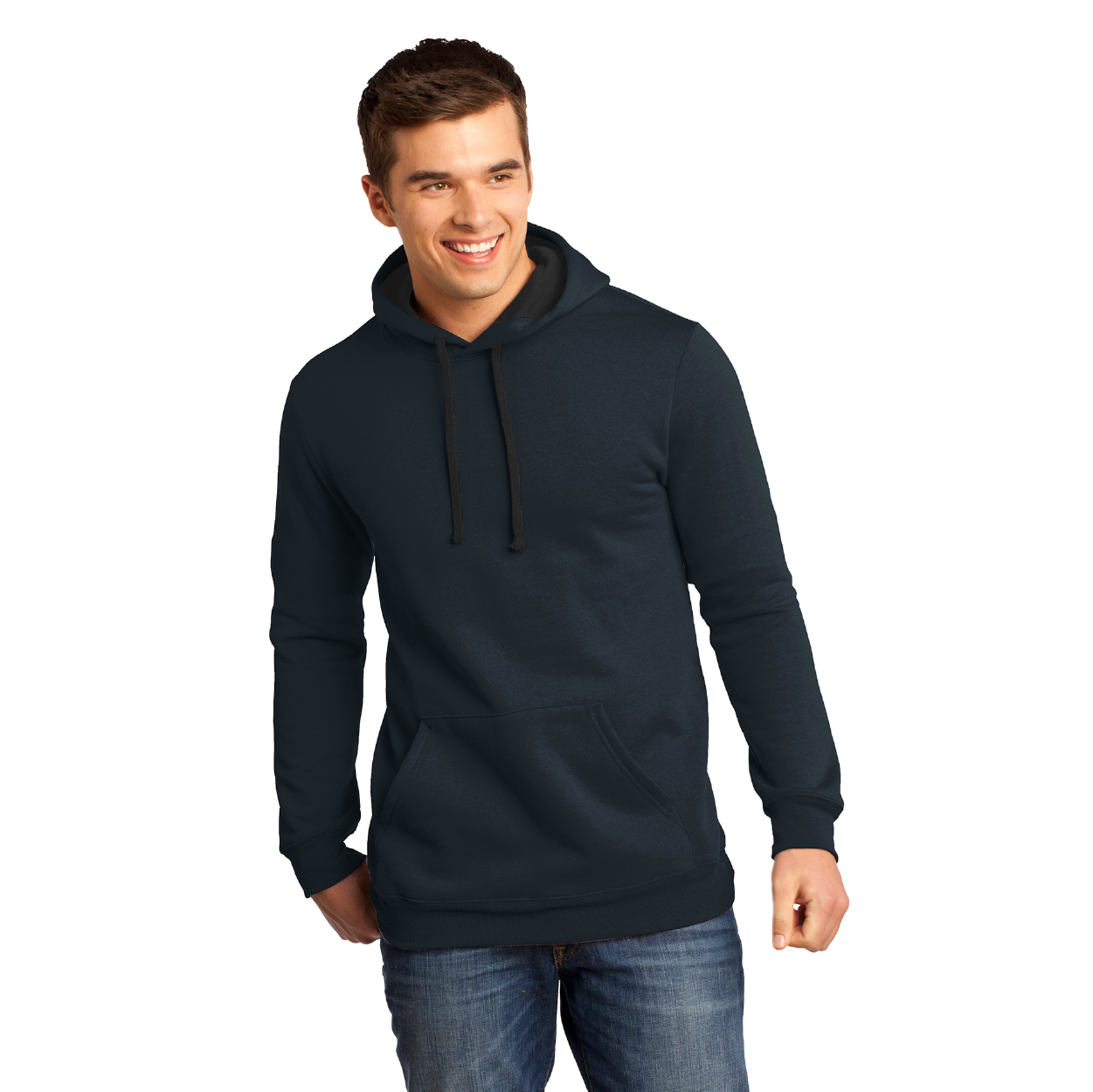 District The Concert Fleece Hoodie Decorated - New Navy Blue