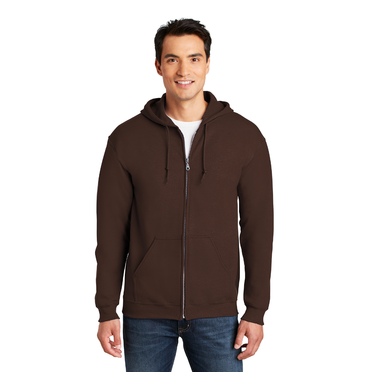 Gildan Heavy Blend FullZip Hooded Sweatshirt Decorated