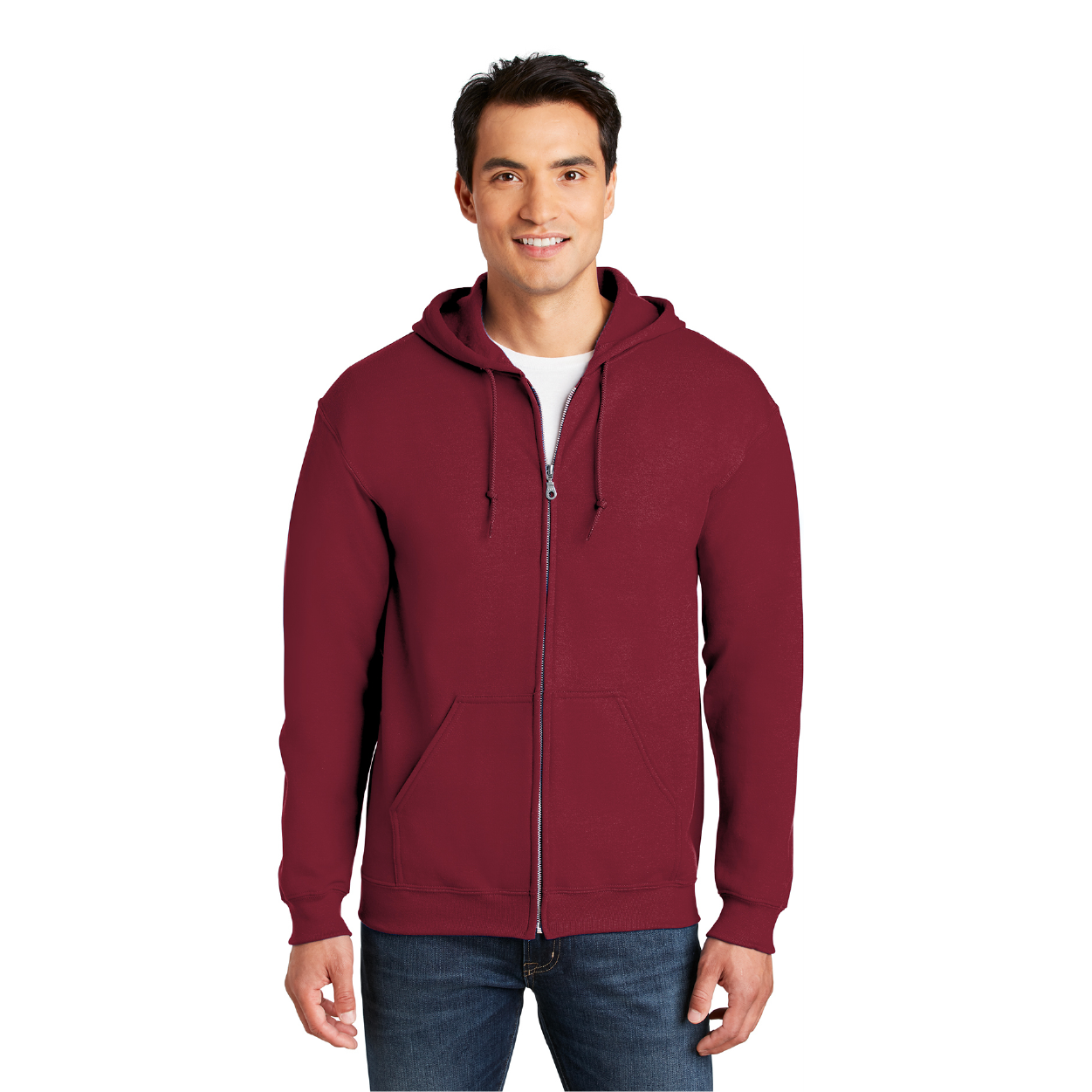Gildan Heavy Blend FullZip Hooded Sweatshirt Decorated