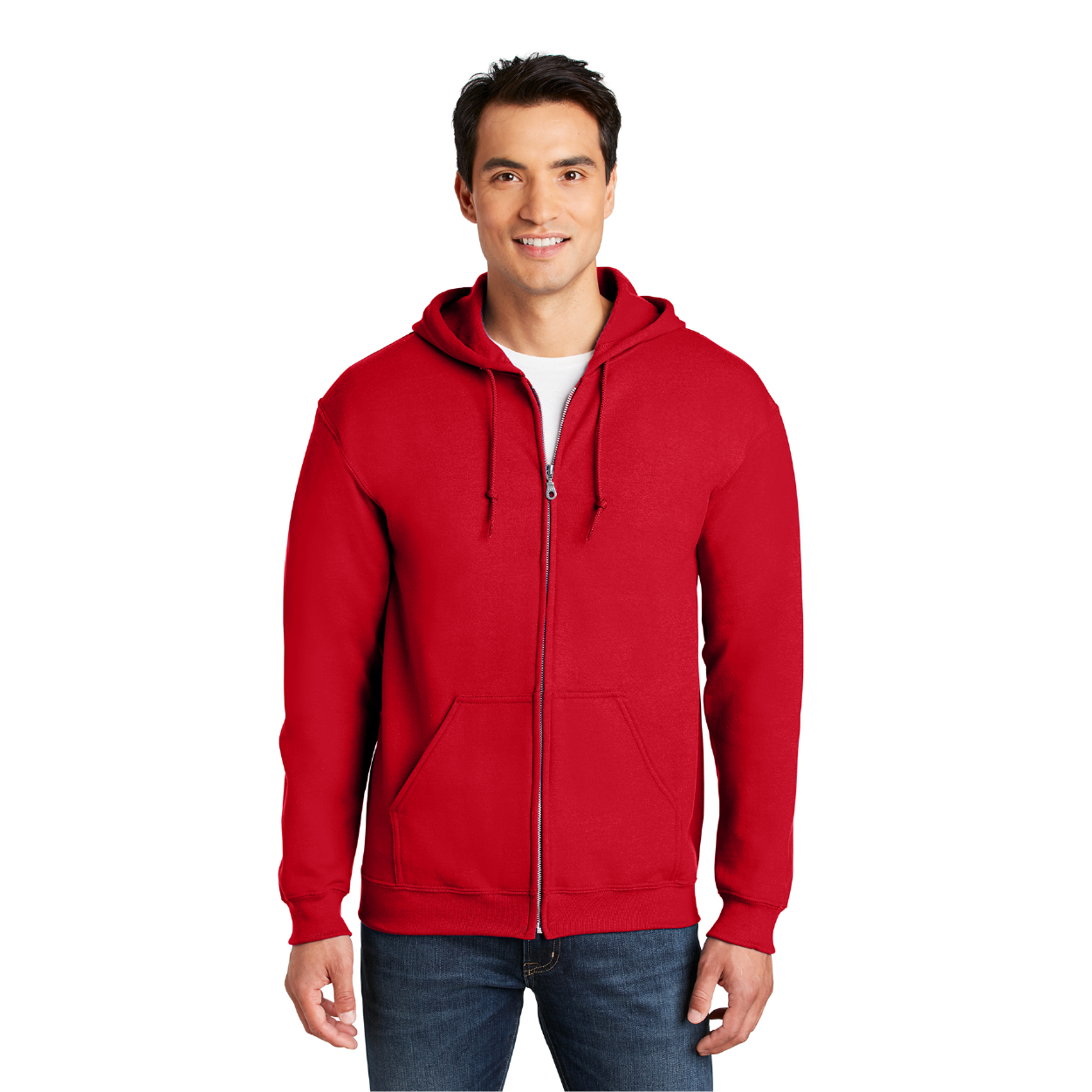 Gildan Heavy Blend FullZip Hooded Sweatshirt Decorated