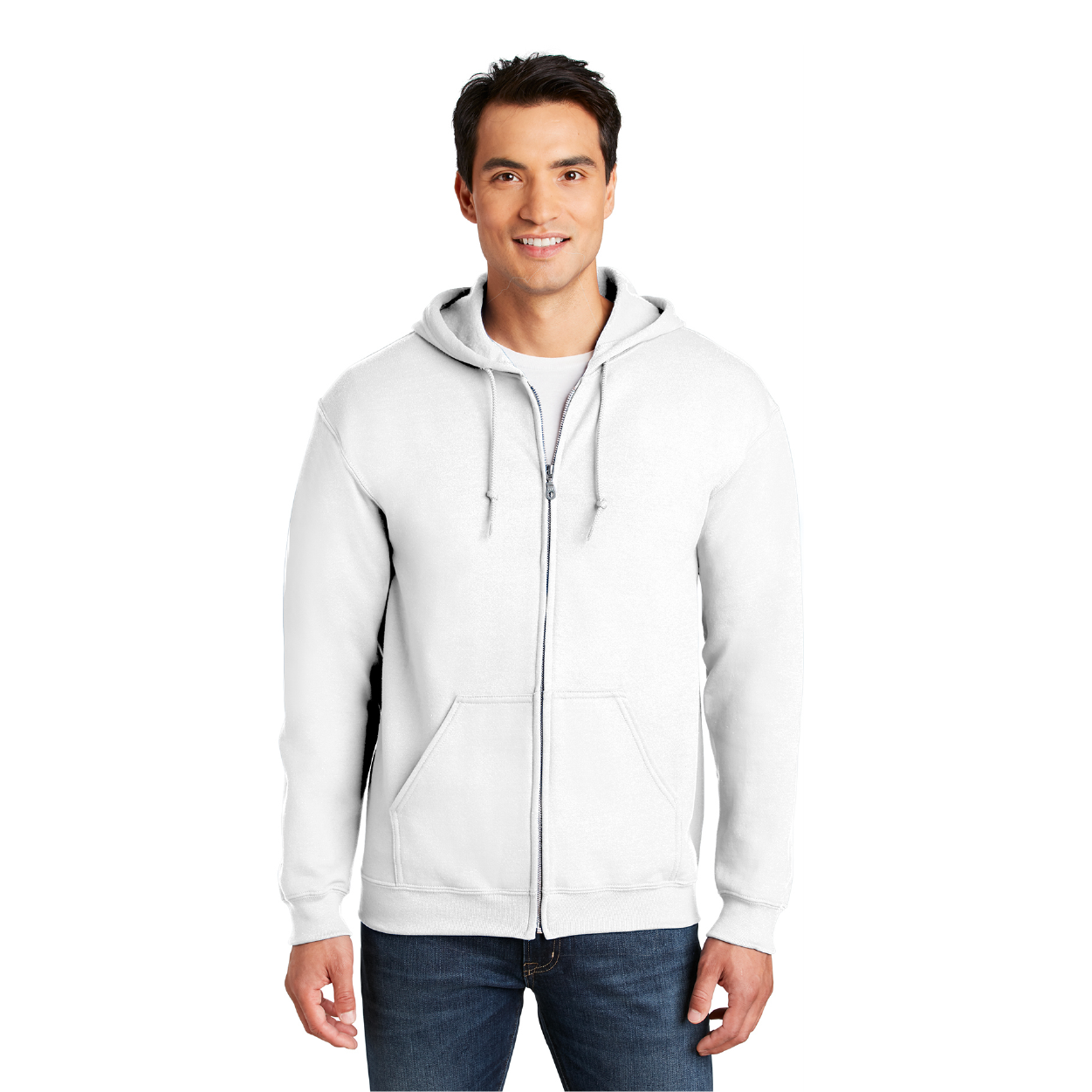 Gildan Heavy Blend FullZip Hooded Sweatshirt Decorated
