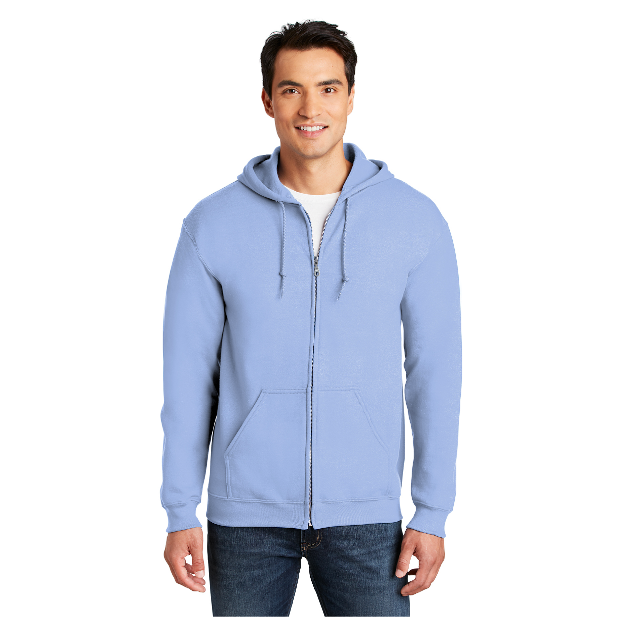 Gildan Heavy Blend FullZip Hooded Sweatshirt Decorated