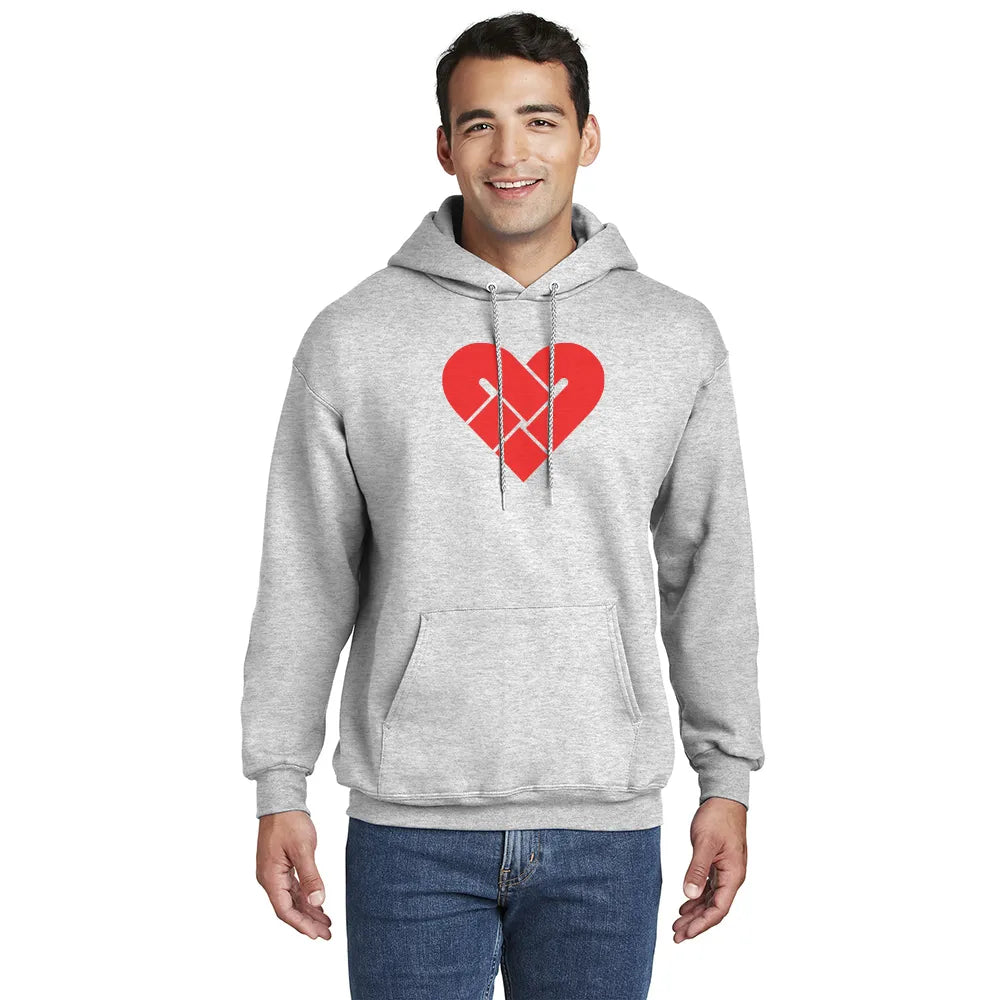 Hanes Ultimate Cotton - Pullover Hooded Sweatshirt Decorated - Ash Grey (PMS COOL GRAY 7C)